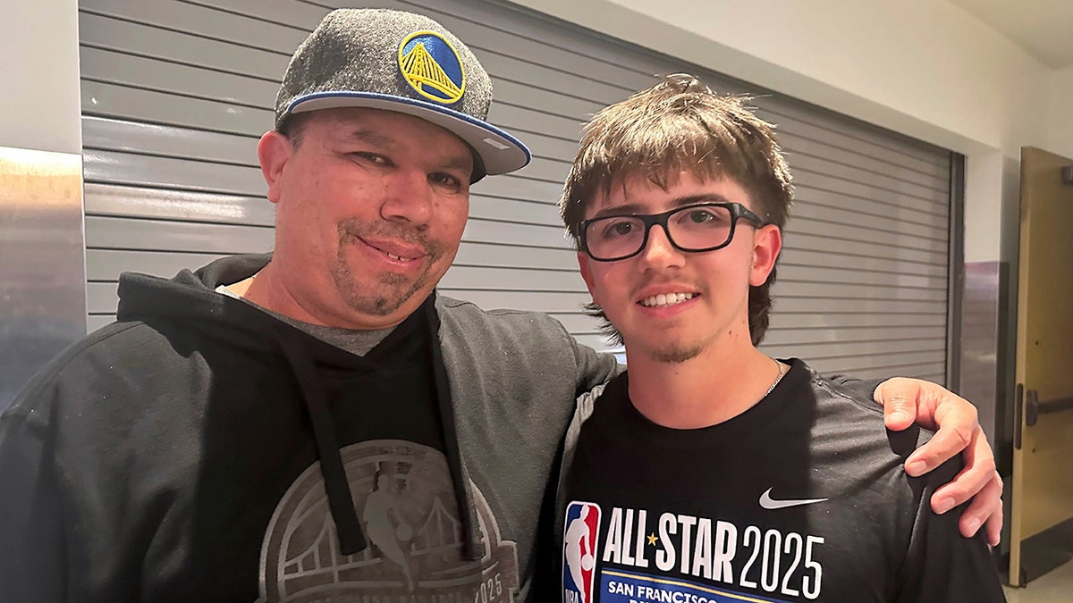 Jaren Barajas, MrBeast Logo Shot Challenge, NBA All-Star Game, Damian Lillard, Golden State Warriors, Steph Curry, Shaq, Kenny Smith