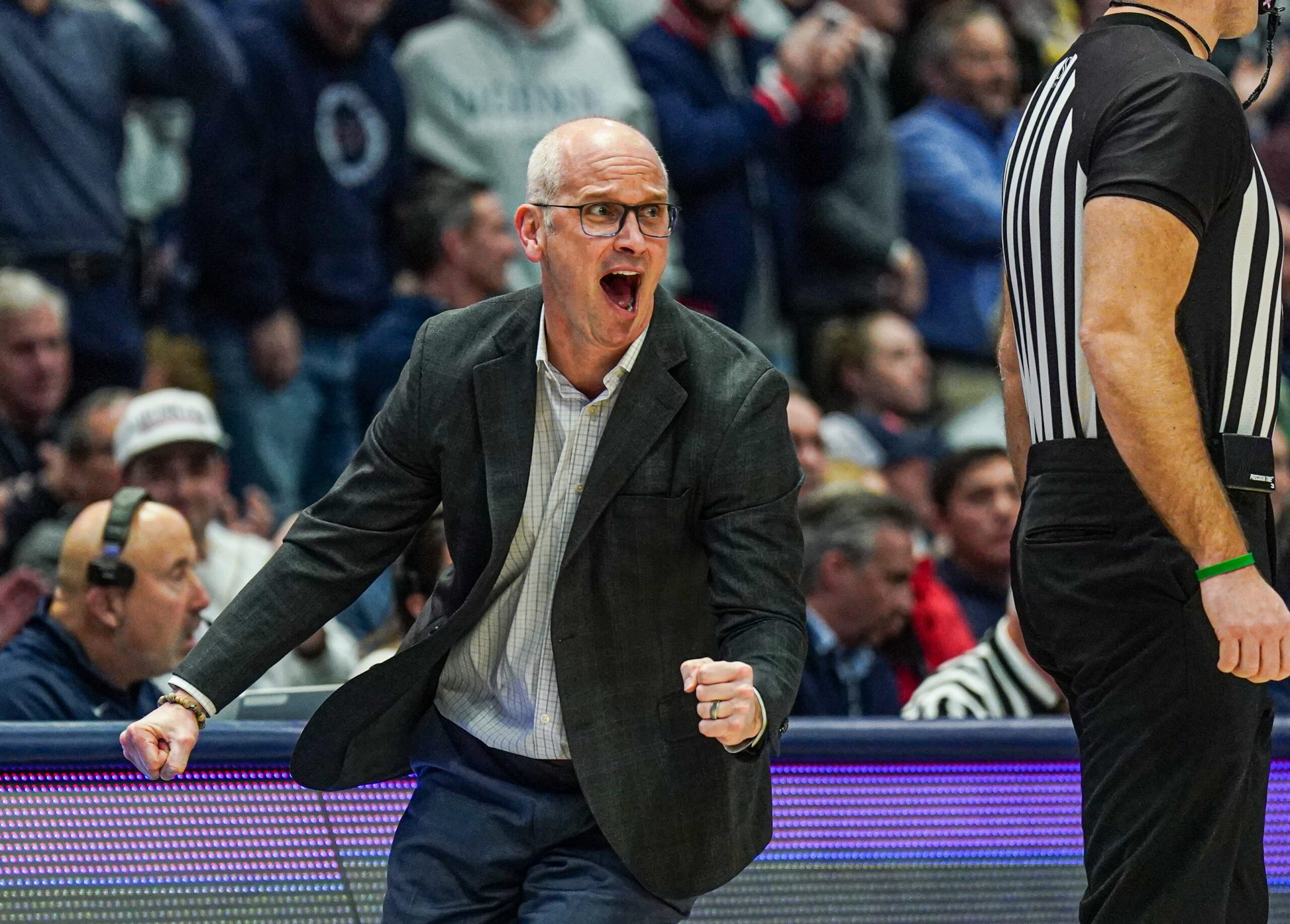 UConn basketball, Dan Hurley, 2024-25 college basketball season, UConn vs. Villanova, Fubo, Big East, St. Johns, Seton Hall, Harry A. Gampel Pavilion, Villanova basketball