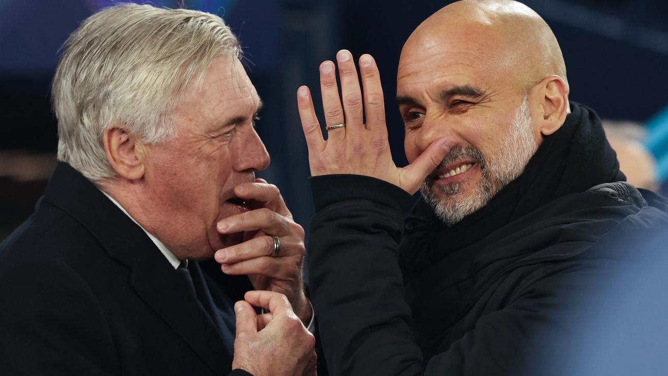 Champions League, Real Madrid, Manchester City, Pep Guardiola, Carlo Ancelotti, Kylian Mbappé, Erling Haaland, Florian Wirtz, Estadio Santiago Bernabéu,Achtelfinale