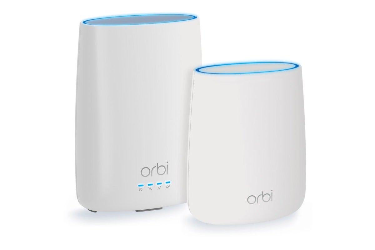 Netgear, Orbi Whole Home AC2200, Wi-Fi System, B&H Photo Video, CBK40, 802.11ac, 4,000 square feet, tri-band router, 2,220 Megabits per second, beamforming technology, cable Internet service, mesh Wi-Fi system