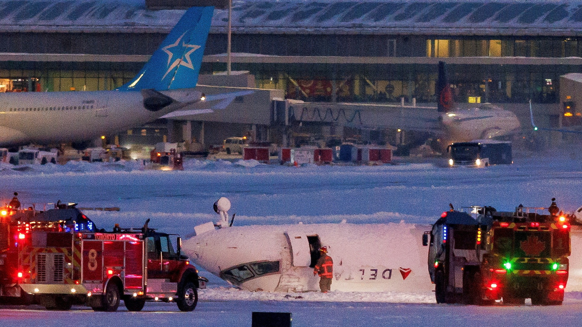 Delta Air Lines crash, Toronto Pearson Airport, plane crash, passenger testimony, Ashley Zook, Pete Koukov, John Nelson, Bombardier CRJ900, Bureau of Transportation Safety of Canada, Federal Aviation Administration