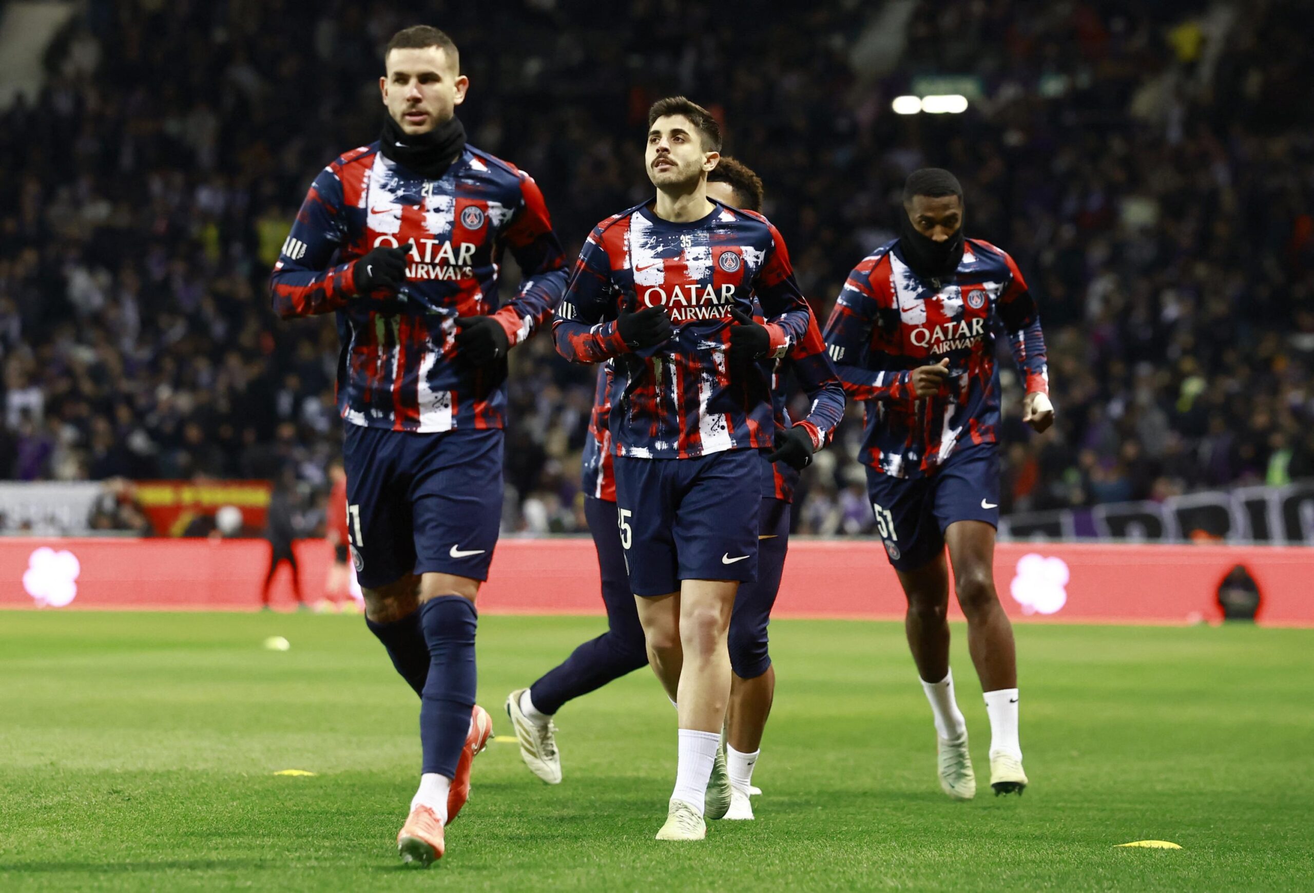 Paris Saint-Germain, Brest, UEFA Champions League playoffs, Warren Zaïre-Emery, Lucas Hernandez, Ibrahim Mbaye