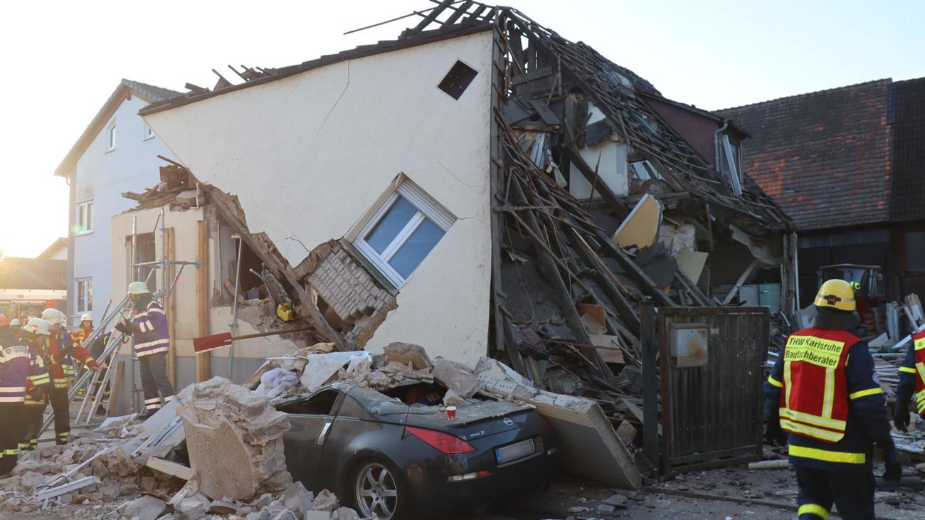 House collapse, Stutensee, Gasexplosion, Landeskriminalamt, Investigation, Fire expert, Death