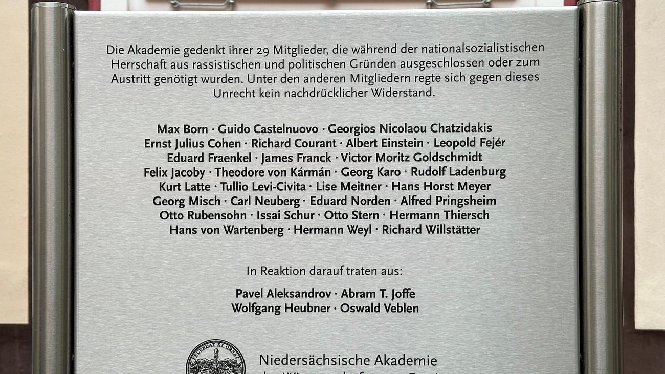Göttingen, Nazi persecution, Commemorative plaque, Stolen, Science academy, Albert Einstein, Jews, Protest, Research project, Désirée Schauz, 