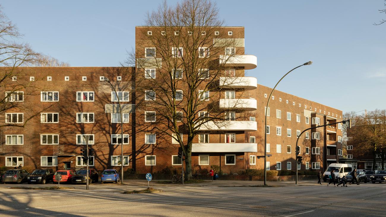 Hamburg, architecture, Karl Schneider, Neue Bauen, Fritz Schumacher, Barmbek-Nord, social housing