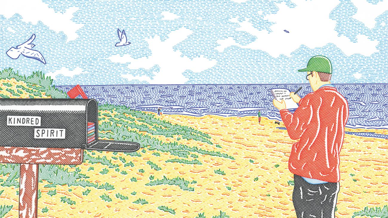 Kindred Spirit Mailbox, North Carolina beach, letter writing, community connection, emotional support