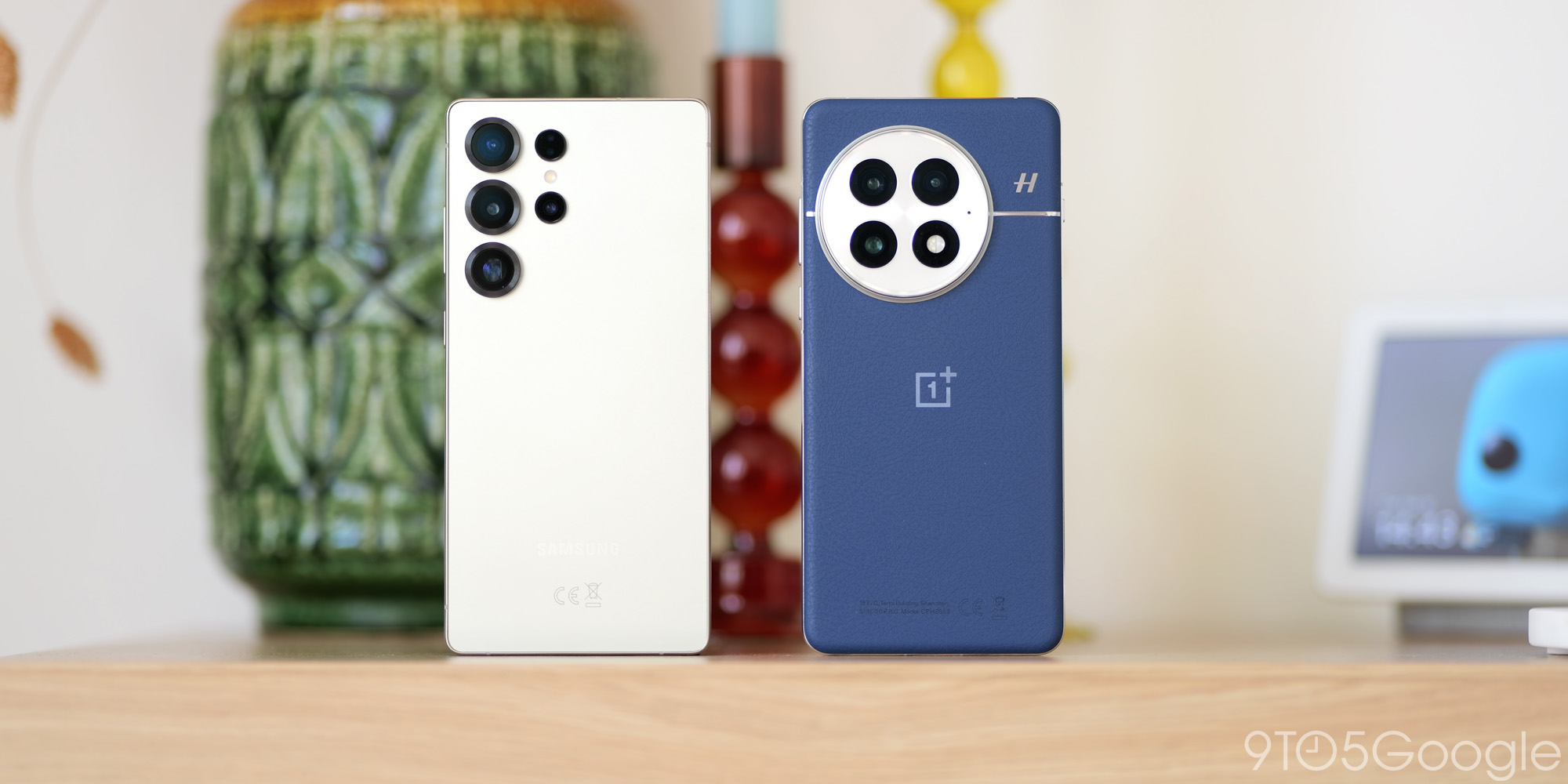 OnePlus 13, Galaxy S25 Ultra, Android smartphones, flagship phones, price comparison, camera comparison, battery life, charging speeds, software, AI features, performance, display quality, design, durability, water resistance, S Pen