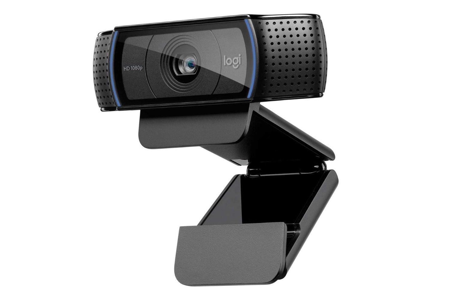 Logitech C920x, webcam, HD Pro, video conferencing, remote work, online meetings, 1080p video, 30 fps, stereo audio, light adjustment, autofocus, XSplit VCam, background replacement, Logitech Capture software, content creators