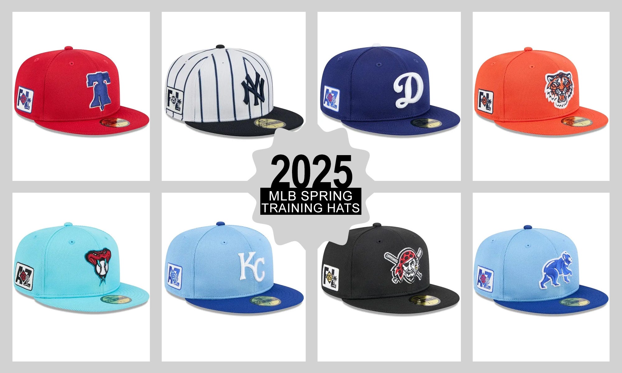 MLB, Baseball, Spring Training, Hats, Teams, 2025 Season, Spring Training Gear