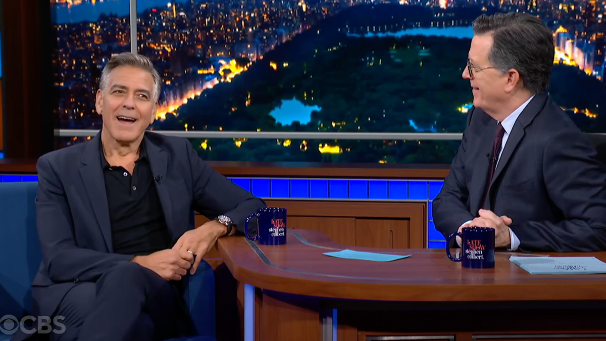 George Clooney, Hollywood liberal, The Late Show with Stephen Colbert, Democratic Party donor, Good Night, and Good Luck, Edward Murrow, McCarthy era, Fourth Estate, journalism, media, Trump era, rising fascism, Capitol riots, 2024 election