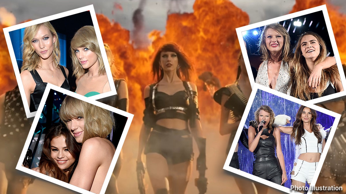 Taylor Swift, Bad Blood, Selena Gomez, Girl Squad, Katy Perry, Mariska Hargitay, Ellen Pompeo, Jessica Alba, Cindy Crawford, Blake Lively, Justin Baldoni, Zendaya, Cara Delevingne, Karlie Kloss, Gigi Hadid, Lily Aldridge, Lena Dunham, Victorias Secret Fashion Show, Project Runway, Karlie Kloss, Martha Hunt,