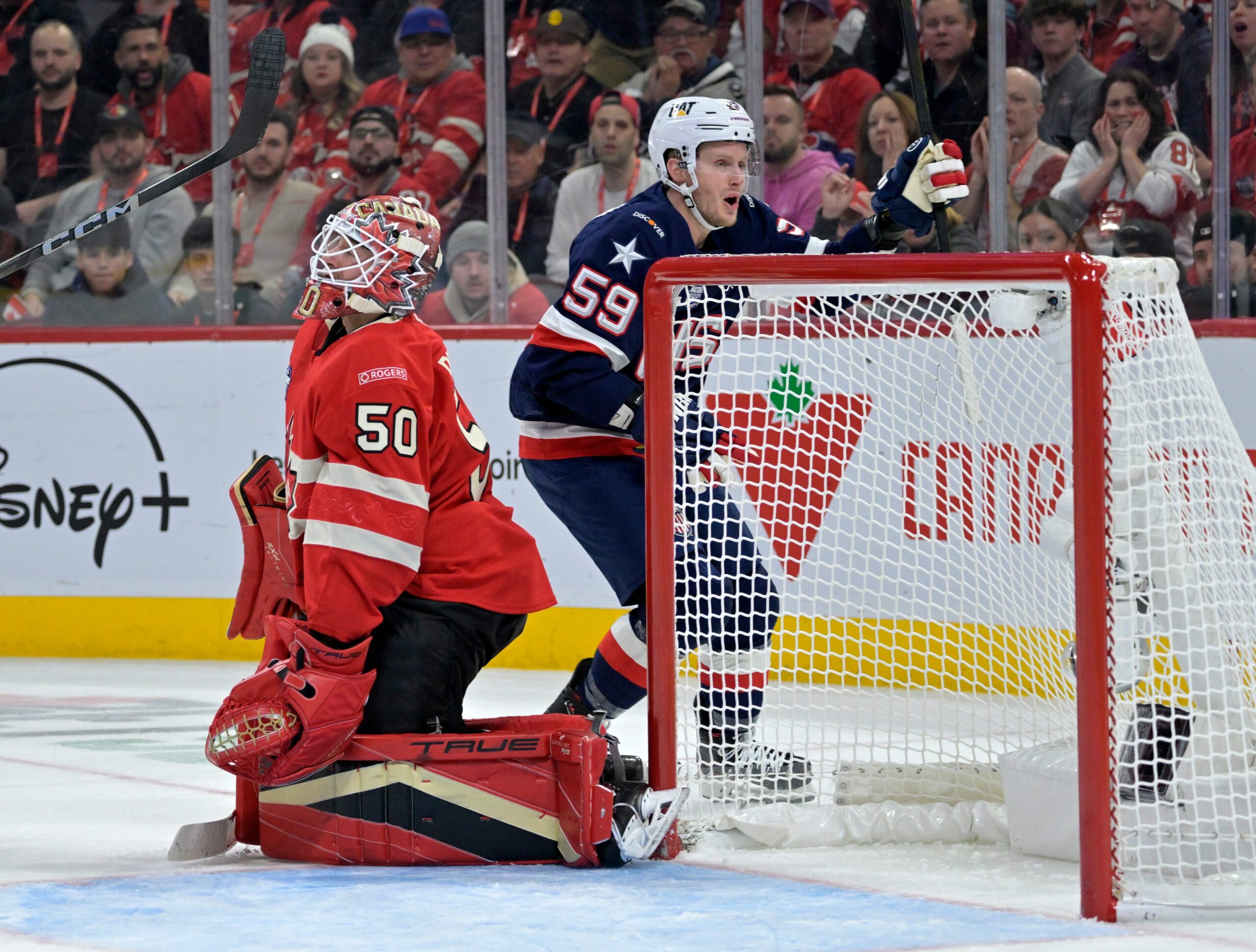 4 Nations Face-Off, United States, Canada, NHL, ESPN, Sling, Fubo, ESPN+, TD Garden, Connor Hellebuyck, Jordan Binnington, Mike brehm, Jace Evans, hockey
