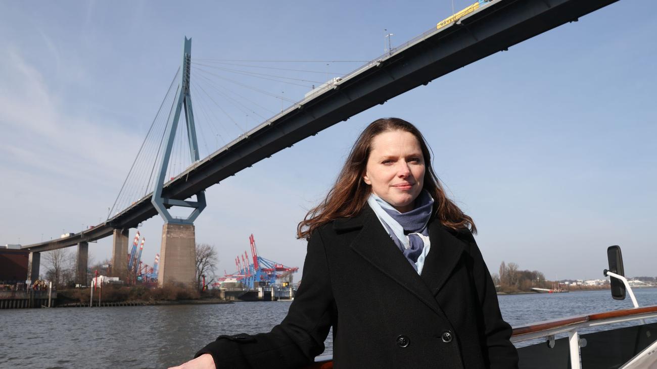Köhlbrandbrücke, Hamburg, Melanie Leonhard, Verkehr, Containerschiffe, Ersatzneubau