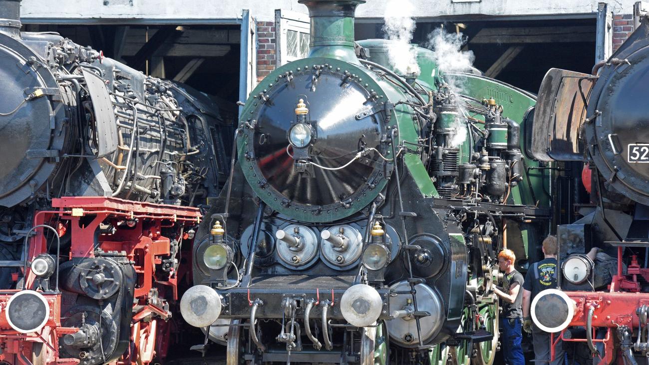 Bavarian Railway Museum, Nördlingen, Railway Vehicles, Historical Trains, Locomotive, Steam Engine