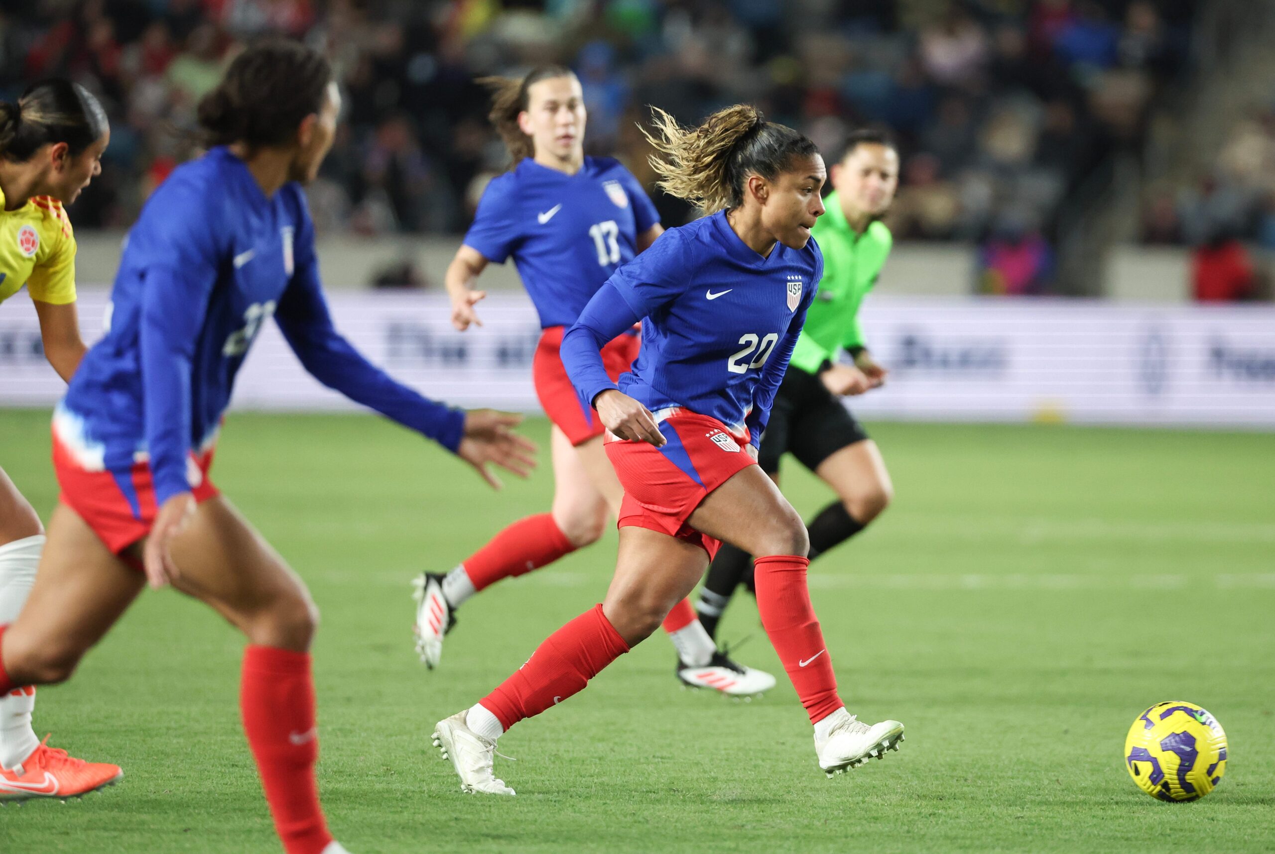 USWNT, SheBelieves Cup, Colombia, Catarina Macario, Ally Sentnor, Women's Soccer, Team USA, International Football