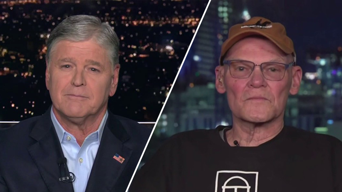 James Carville, Democratic strategy, Trump collapse, play possum, sit back, poll numbers, political consultant, Hannity, Elon Musk, Department of Government Efficiency (DOGE), protests, Joy Behar, RealClearPolitics, Quinnipiac University, Gallup, Reuters/Ipsos, approval ratings, Kamala Harris, abortion, tax cuts, foreign policy, transgender athletes, illegal immigration