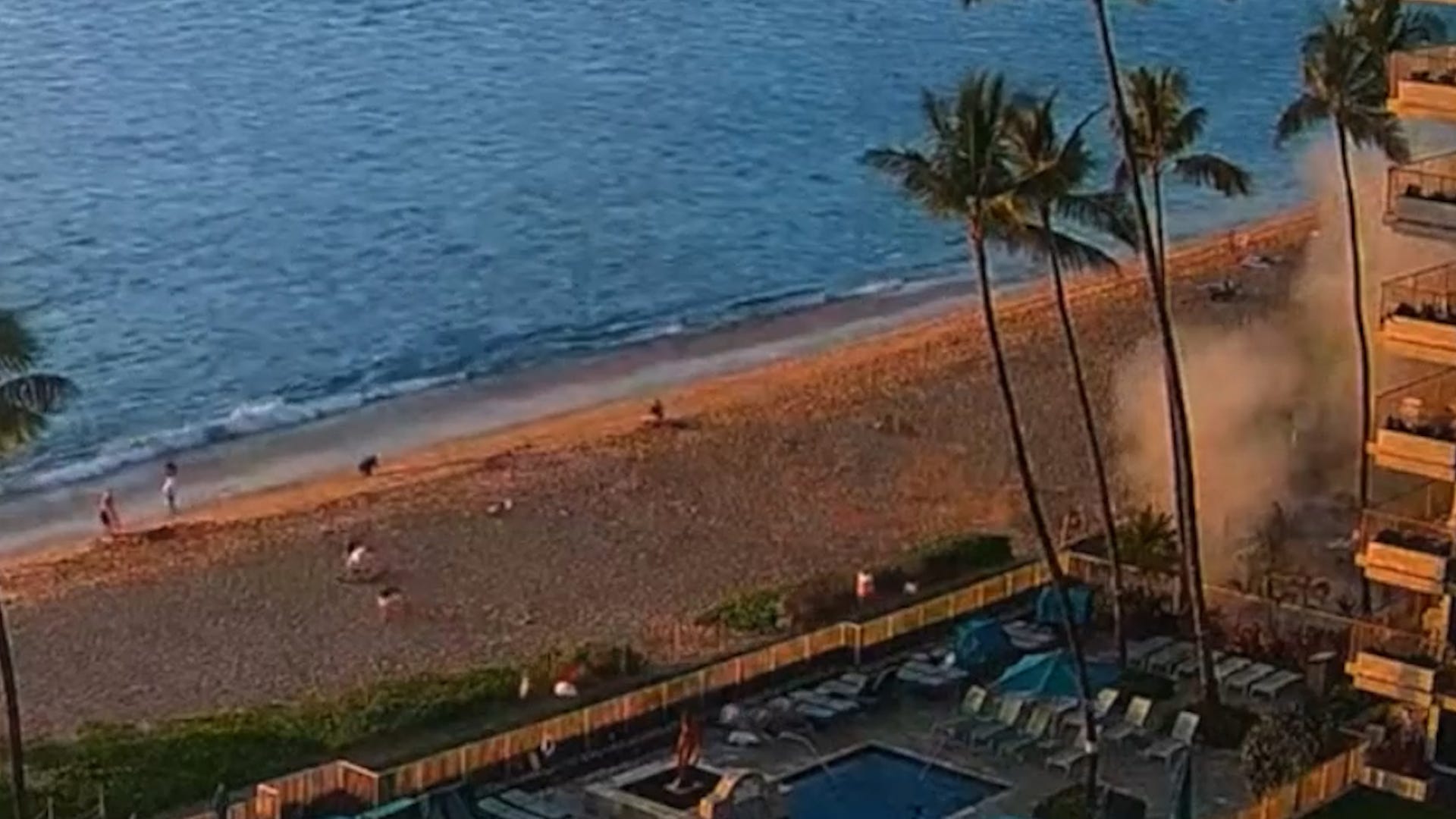 Maui beach resort explosion, Maui condo explosion, Explosion at Maui resort, Kaanapali Beach explosion, The Whaler Resort explosion, LPG explosion, Grill malfunction, Injuries from Maui explosion, Critical injuries from Maui explosion, Medical helicopter transport, First responders at Maui explosion