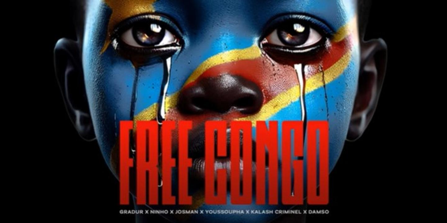 Free Congo, Democratic Republic of Congo, M23, Paul Kagame, Rwanda, music, Gradur, Ninho, Damso, Josman, Youssoupha, Kalash Criminel, Gims, Fally Ipupa, Mokobé, Tabu Ley Rochereau, Apple, Give Back Charity