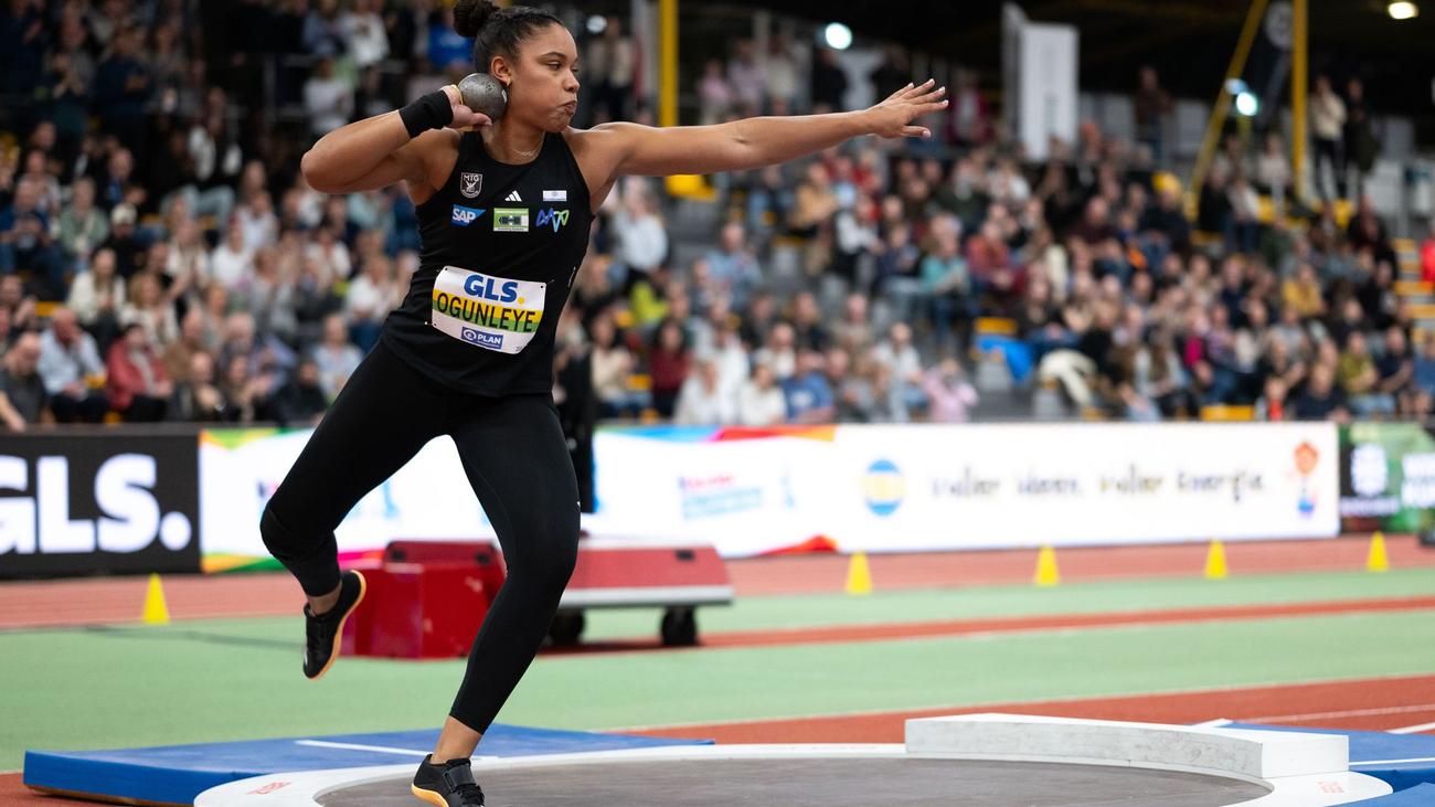 Yemisi Ogunleye, German Athletics Championships, Indoor Track and Field, Kugelstossen, 20.27 meters, Personal Best, Eric Maihöfer, Maximilian Thorwirth, Lea Meyer, Hallen-EM Apeldoorn