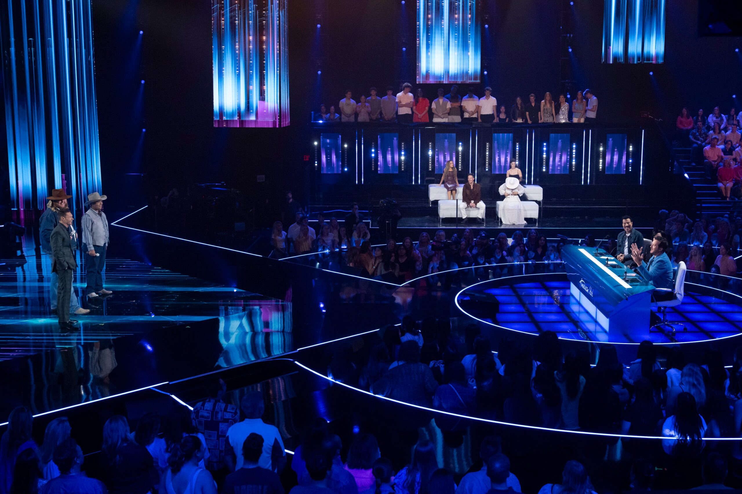 American Idol, American Idol Season 23, Carrie Underwood, Katy Perry, Lionel Richie, Luke Bryan, Ryan Seacrest, Jelly Roll, Singing Competition, Reality TV