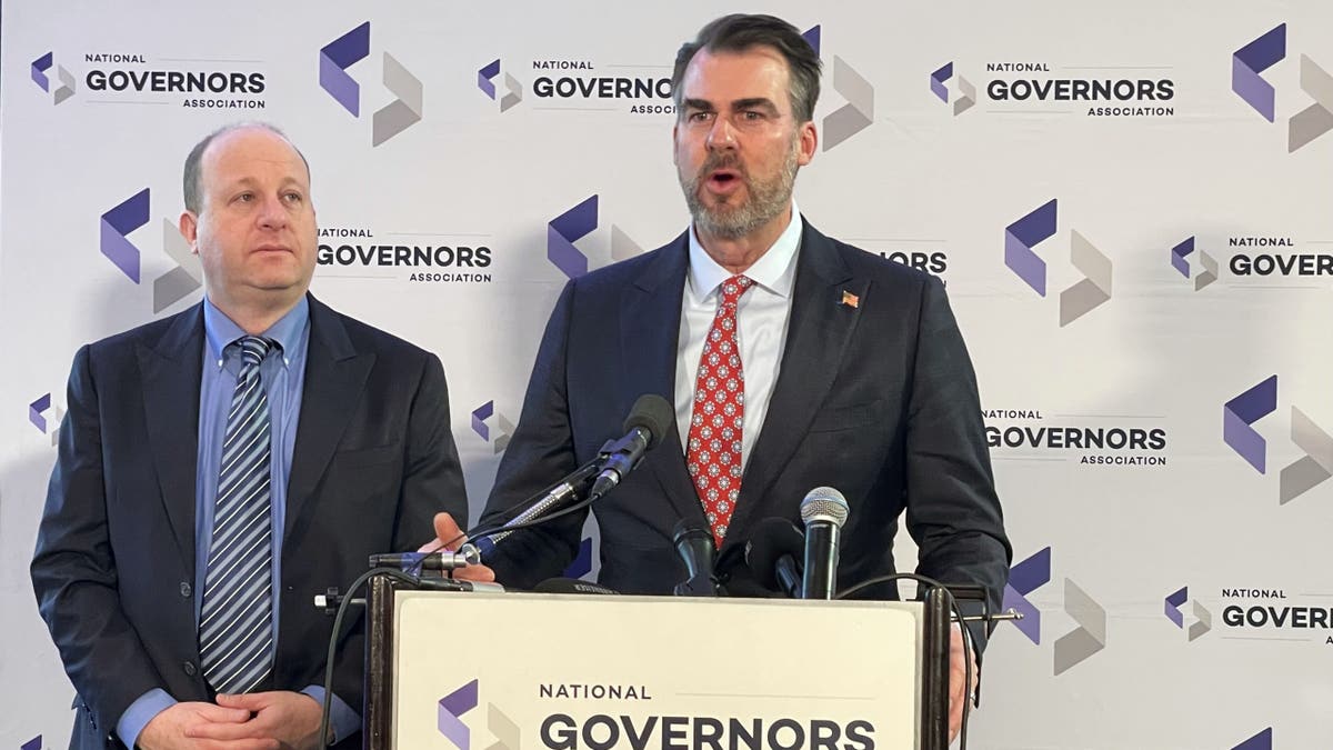 Governor Janet Mills, Governor Jared Polis, Governor Kevin Stitt, Governor Kay Ivey, Governor Henry McMaster, National Governors Association, transgender athletes, federal funding, education, Title IX, sports, politics, President Donald Trump