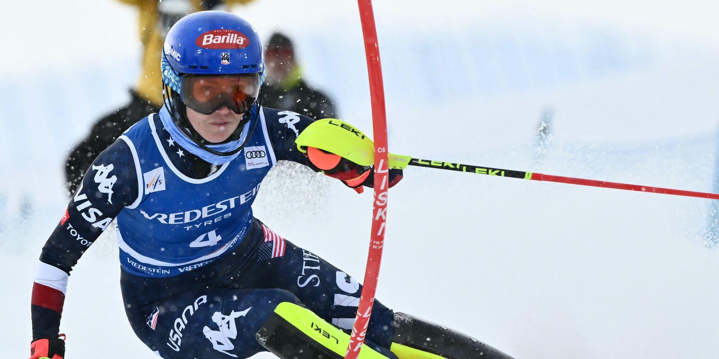 Mikaela Shiffrin, 100th World Cup win, Sestrières slalom, Alpine skiing, women's skiing, World Cup record, Camille Rast, Federica Brignone, American skier, United States