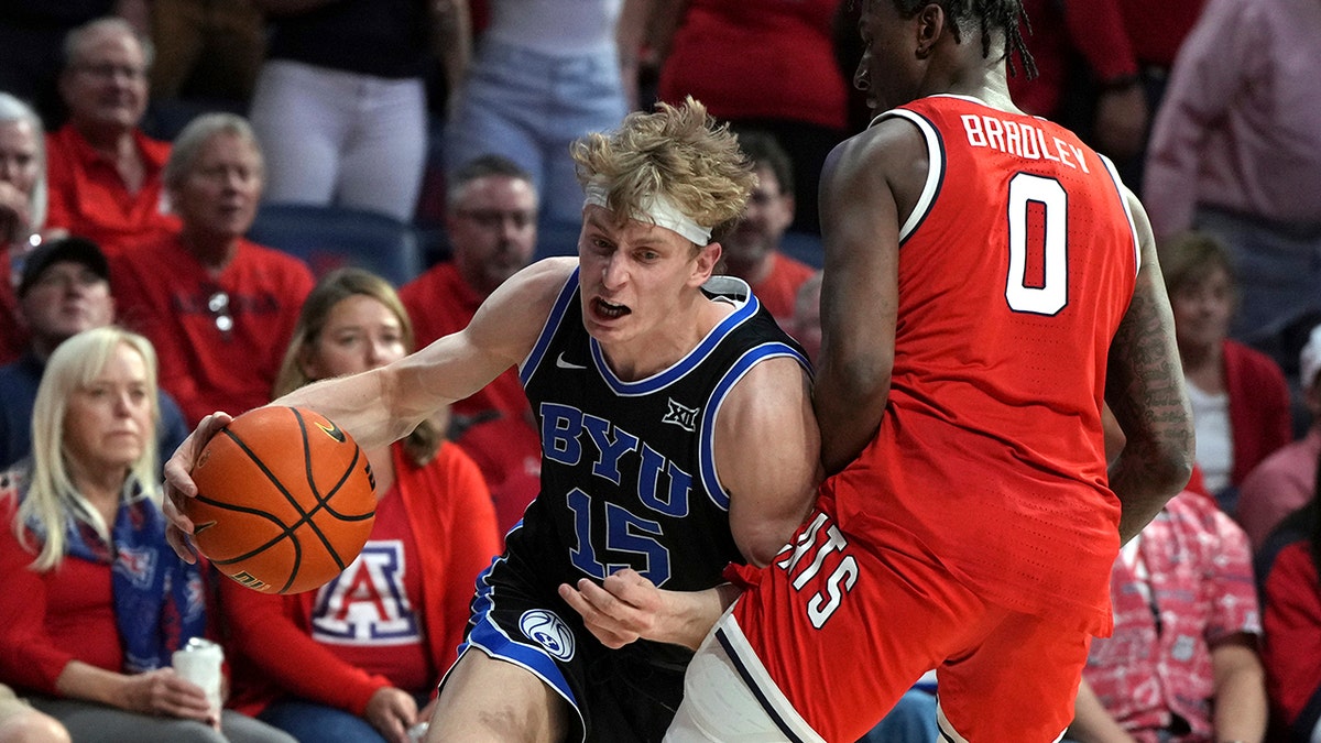 BYU Cougars, Arizona Wildcats, College Basketball, Controversial Call, Player Incident, Explicit Chant, Richie Saunders, Caleb Love, Tommy Lloyd, Desireé Reed-Francois