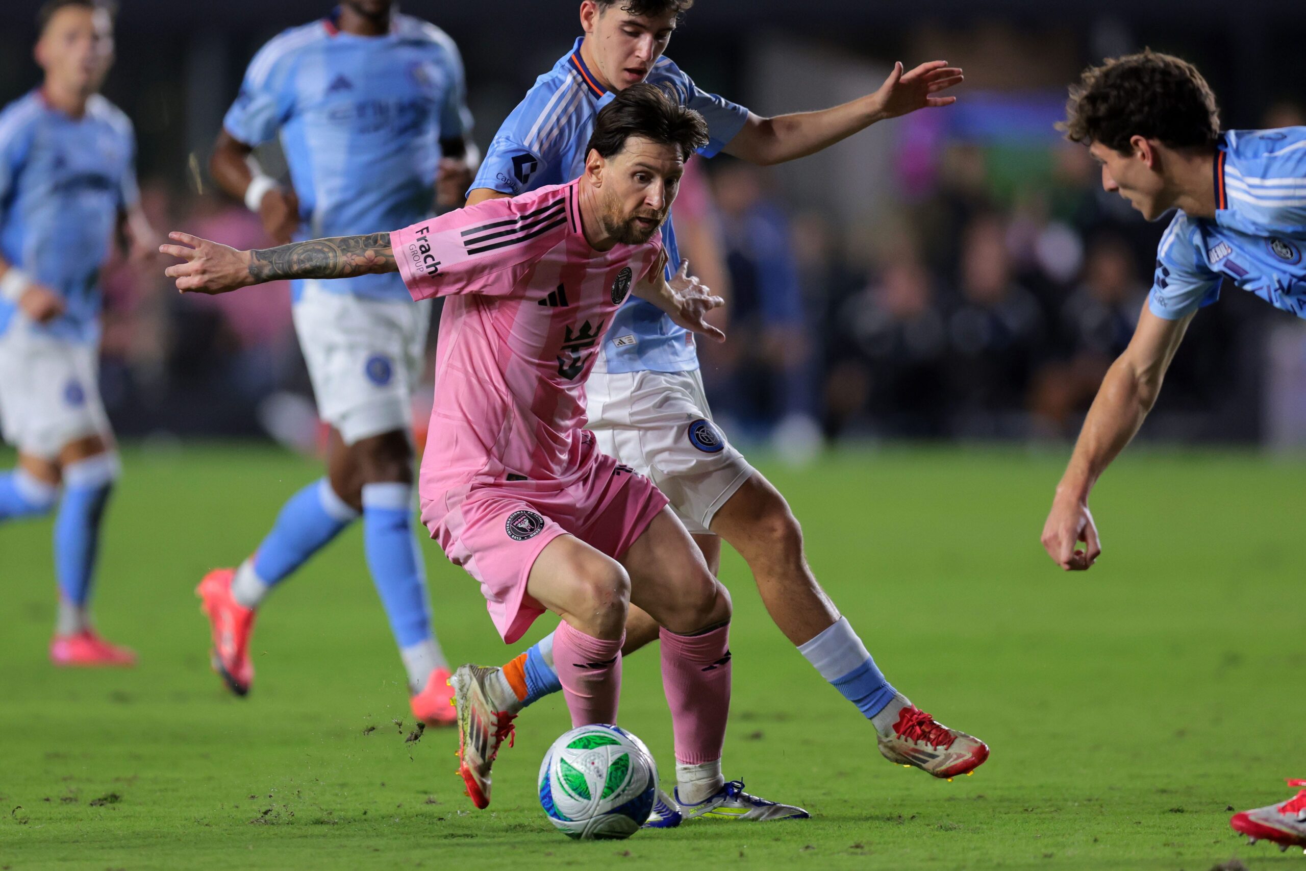 Lionel Messi, Inter Miami, Sporting Kansas City, Concacaf Champions Cup, Soccer, MLS, Peter Vermes, Javier Mascherano