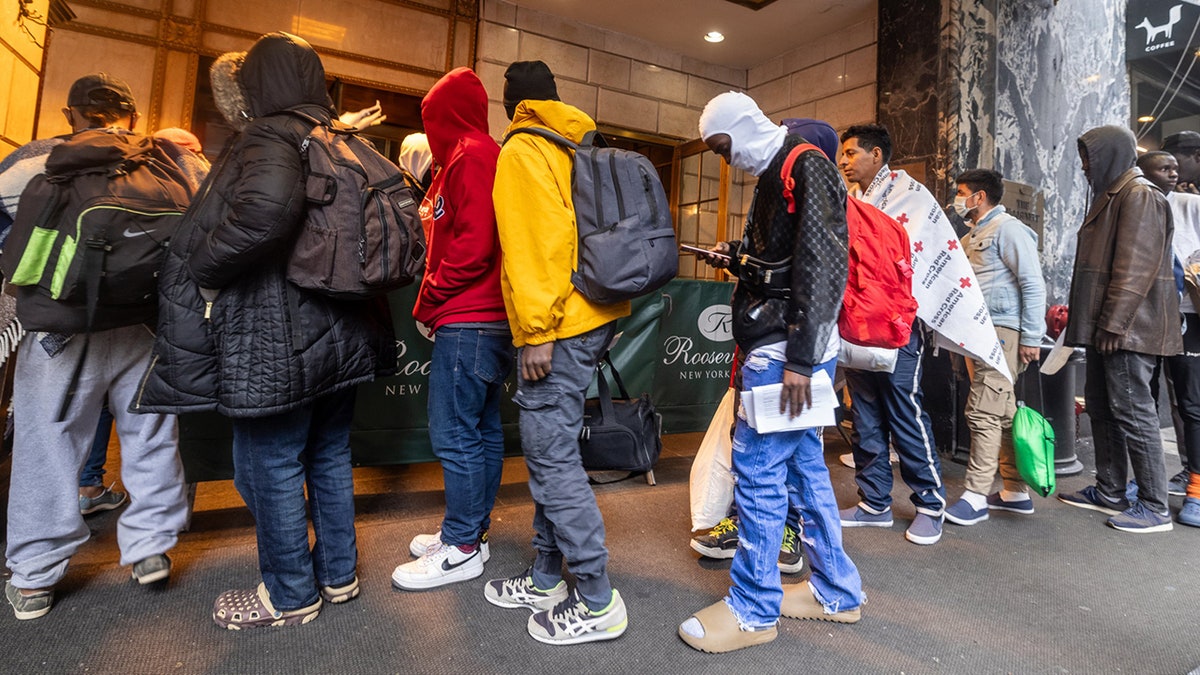 Roosevelt Hotel, migrant shelter, Manhattan, New York City, Mayor Eric Adams, immigration, asylum seekers, humanitarian crisis, supportive services, intake functions, gang activity, Joe Biden, Fox News