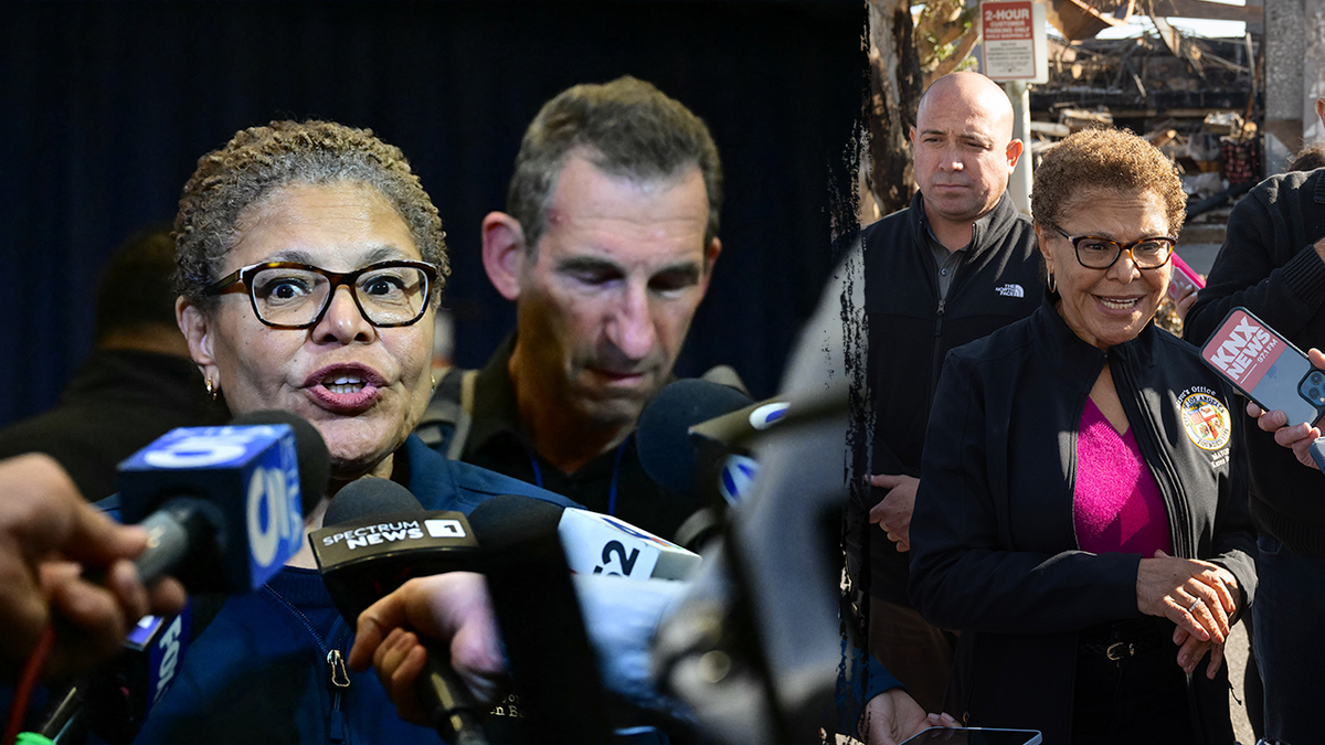 Los Angeles wildfires, Karen Bass, tense exchanges, removed livestreams, social media omissions