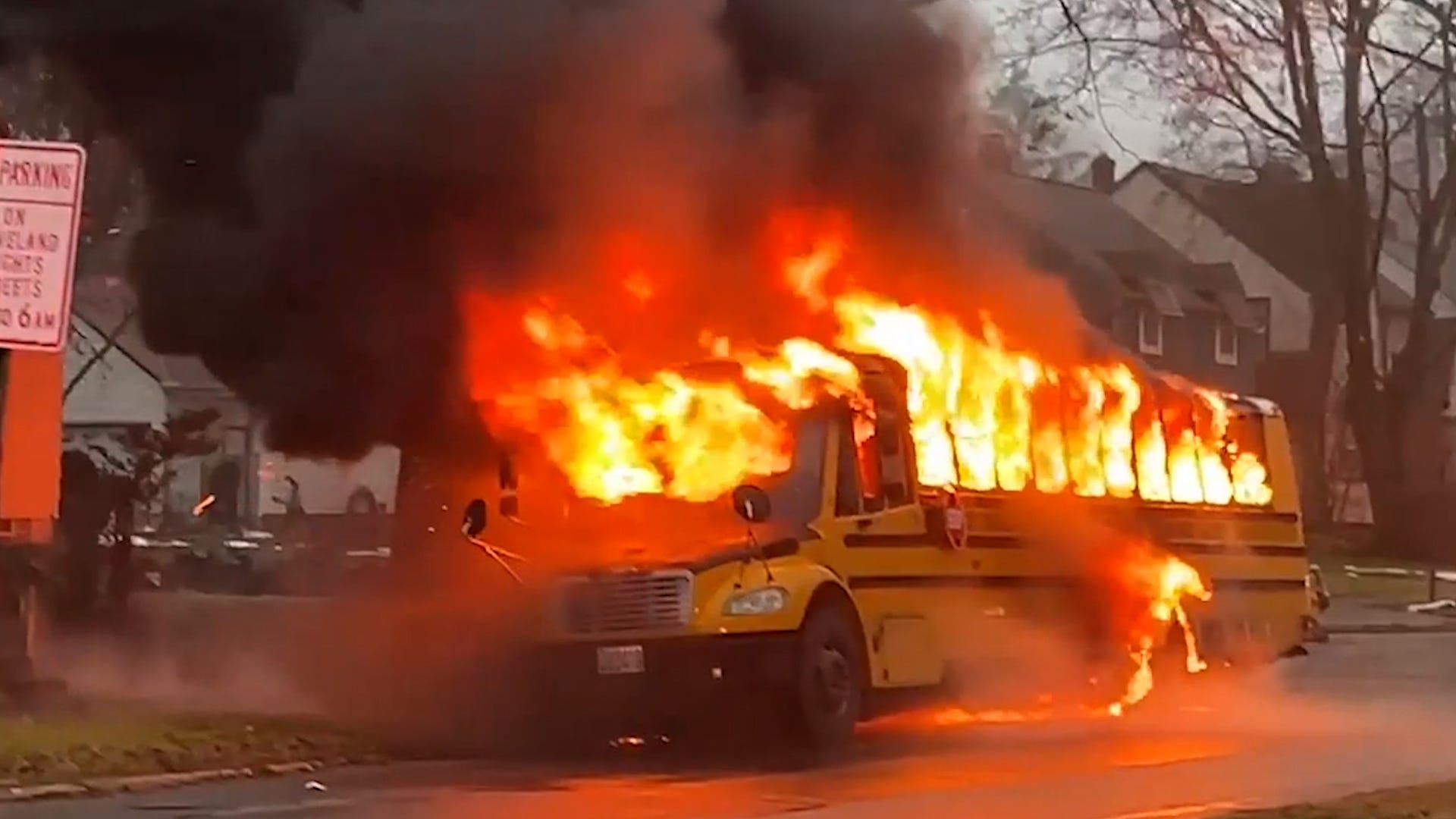 school bus fire, Cleveland, Ohio, Monticello Middle School, Cleveland Heights, school bus evacuation, bus fire, school bus safety, Liz Kirby, Cleveland Heights-University Heights City School District, Ohio State Highway Patrol, school bus inspection, Eric Lagatta
