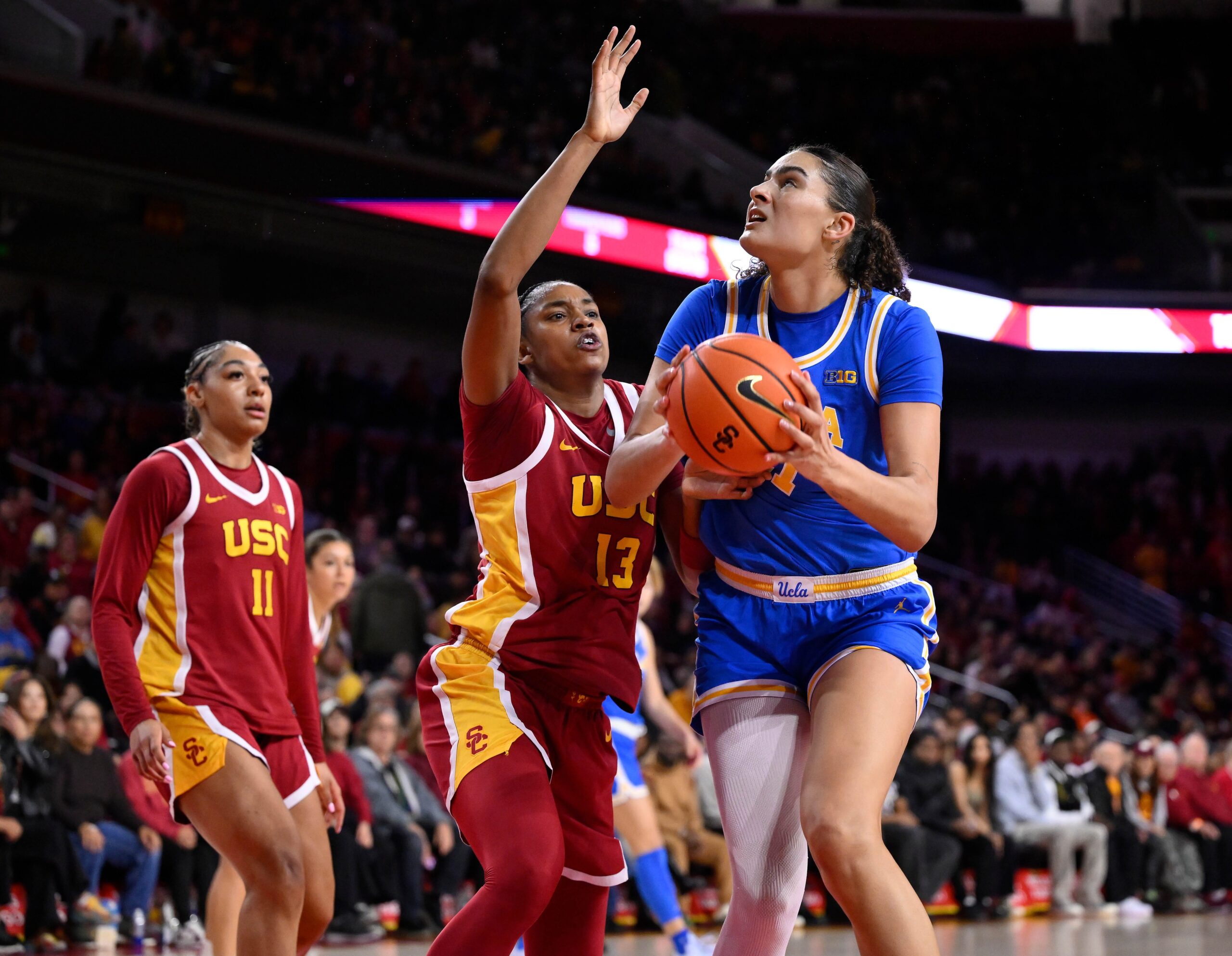 UCLA Bruins, USC Trojans, JuJu Watkins, Lauren Betts, Big Ten, NCAA Tournament, Women's Basketball, Rivalry Game, College Basketball, Championship, March Madness, Rayah Marshall, Lindsay Gottlieb, Game Preview, Key Matchups, Basketball Analysis

