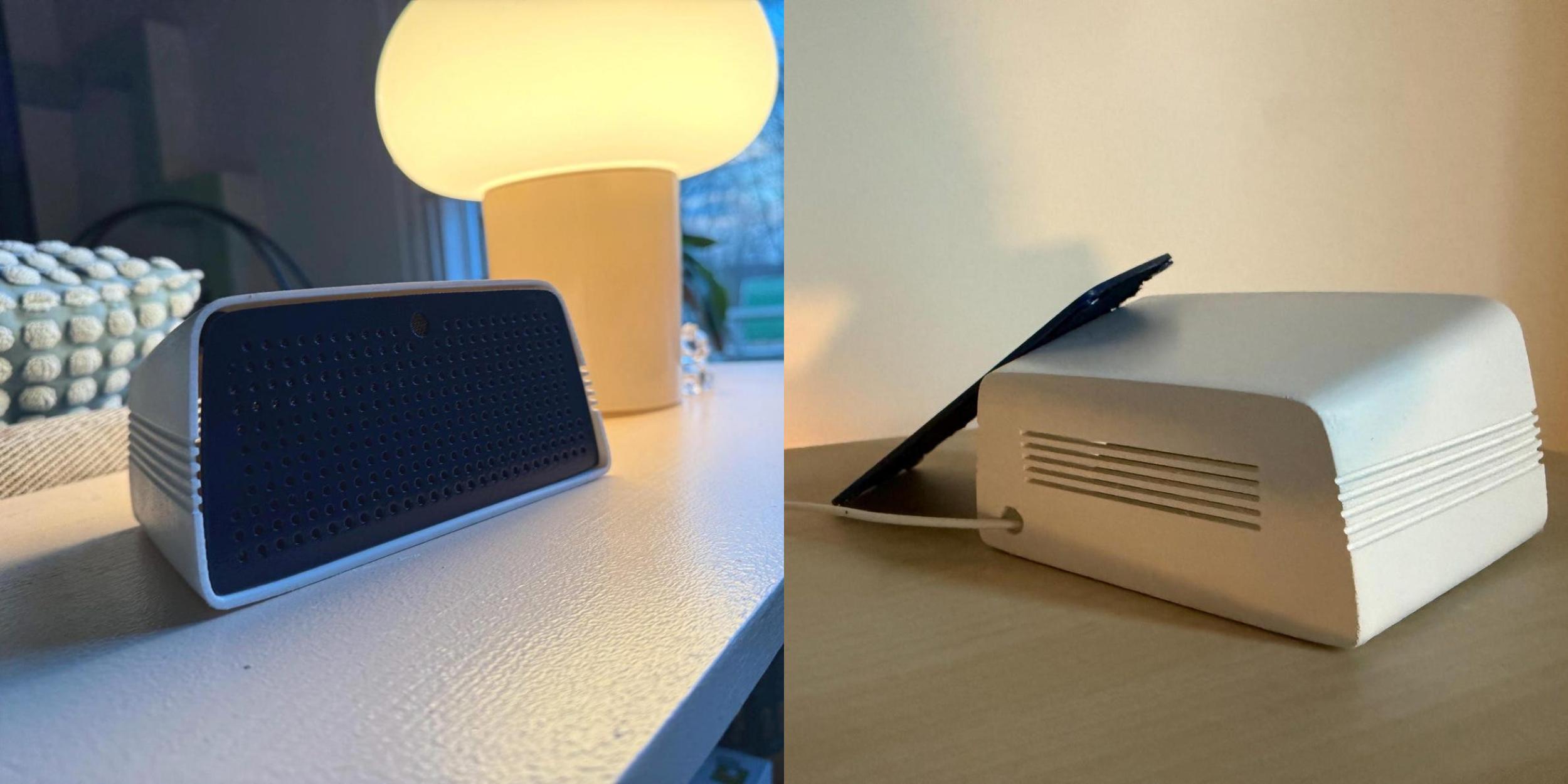 Severance, Apple TV+, Merchandise, Nest Mini, Google Home, Lumon, Board Speaker, 3D Printed, Etsy, MacroVersePrints, Accessory, Replica, Mechanical Keyboards, Keychron Q, MDR Inputs, Fan Made, DIY, Tech, Gadget
