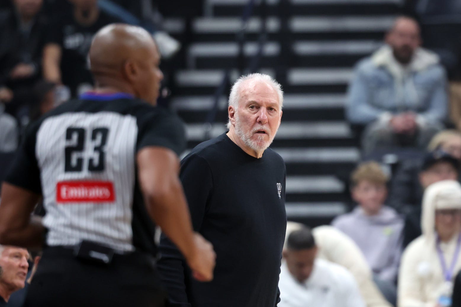 Gregg Popovich, San Antonio Spurs, Mitch Johnson, NBA, coaching, stroke, health, Victor Wembanyama, DeAaron Fox, injury, Western Conference, career victories, basketball
