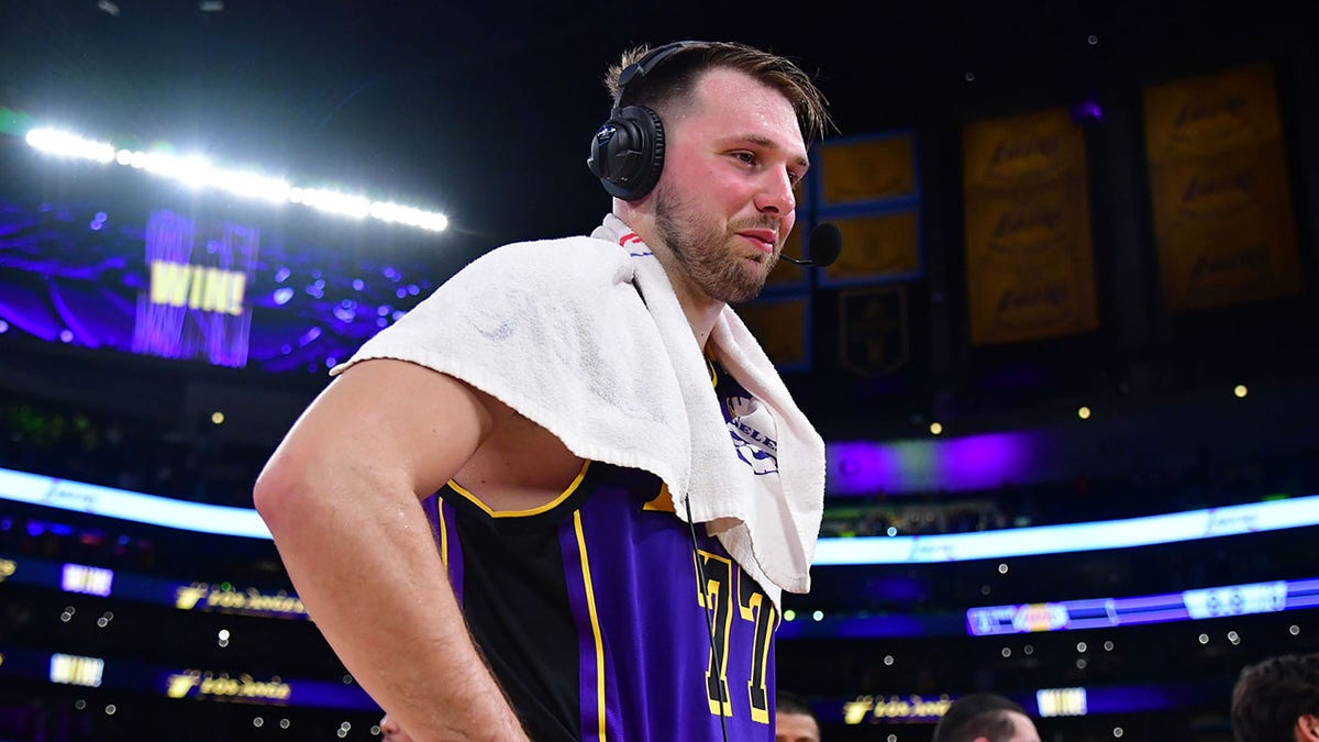 Luka Doncic, Dallas Mavericks, Los Angeles Lakers, NBA trade, Nico Harrison, Anthony Davis, Sasa Doncic, Michael Finley, conditioning, beer, hookah, professionalism, calf strain, revenge game, triple-double, health concerns, Fox News Sports
