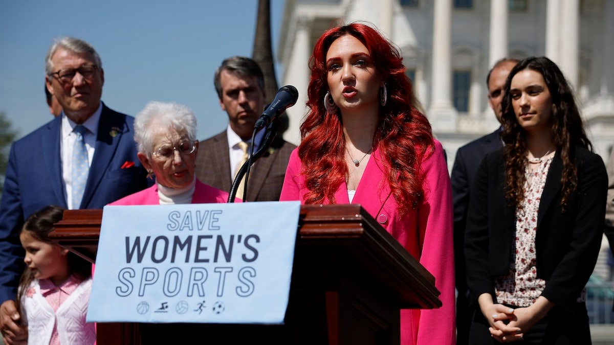 Protection of Women and Girls in Sports Act, trans athletes, women's sports, girls' sports, Brooke Slusser, San Jose State University, volleyball, Blaire Fleming, Payton McNabb, Selina Soule, U.S. Attorney General Pam Bondie, transgender athletes, sports policy, Title IX, Sen. Marsha Blackburn, Republican, Democrat, filibuster, U.S. Senate, House of Representatives, athletic scholarships, biological males, New York Times/Ipsos survey, sports coverage, Fox News Digital
