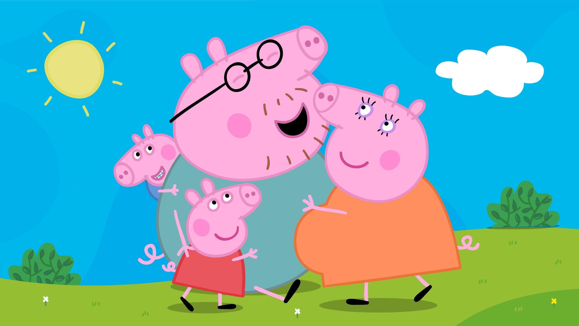 Kylie Kelce, podcast, Mummy Pig, Peppa Pig, pregnancy, baby announcement, Nickelodeon, Season 10, Peppa and George, new sibling, family, parenting, celebrity interviews, Spotify, YouTube
