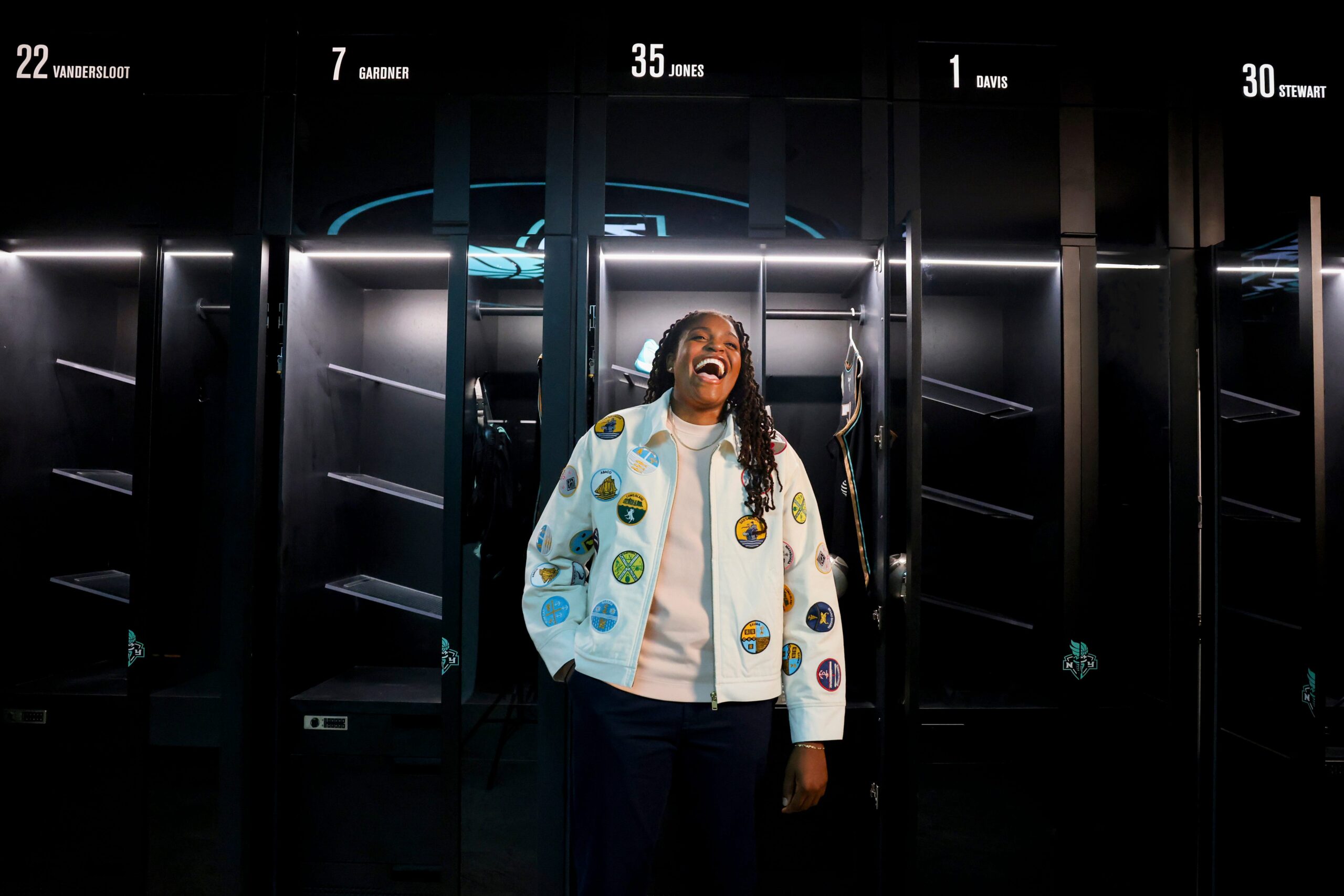 Jonquel Jones, WNBA, New York Liberty, Women of the Year, USA TODAY, basketball, MVP, championship, Black queerness, Bahamas, athlete, dreams, inspiration, role model, civil rights, LGBTQ+, sports, women's basketball
