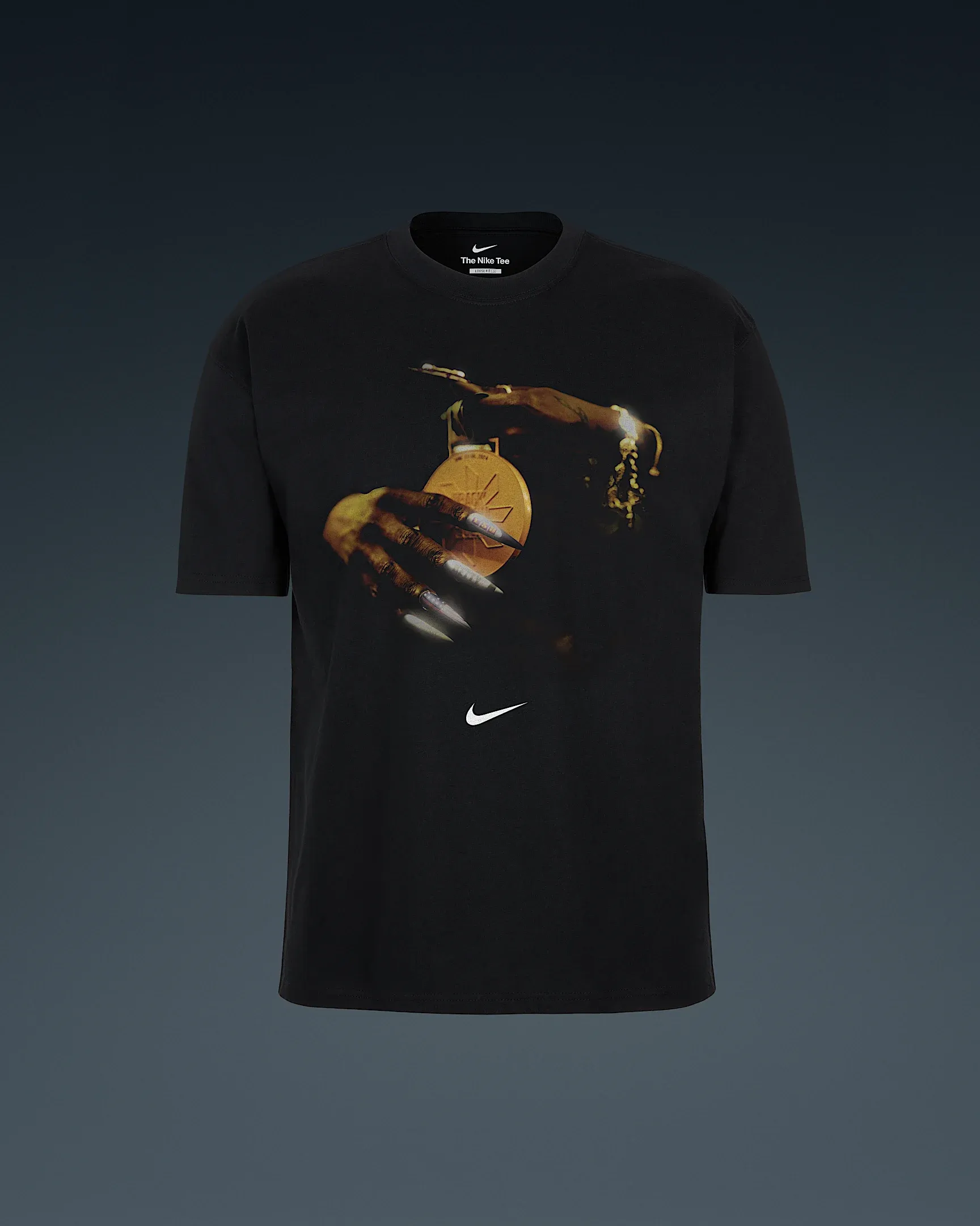 Nike, So Win, Sha'Carri Richardson, women's sports, athlete apparel, running tee, Caitlin Clark, Aja Wilson, Sabrina Ionescu, Sophia Smith, Mallory Swanson, JuJu Watkins, Paige Bueckers, Olympic gold medalist, track and field, Nike campaign, sports apparel, women athletes, athletic wear, sports merchandise
