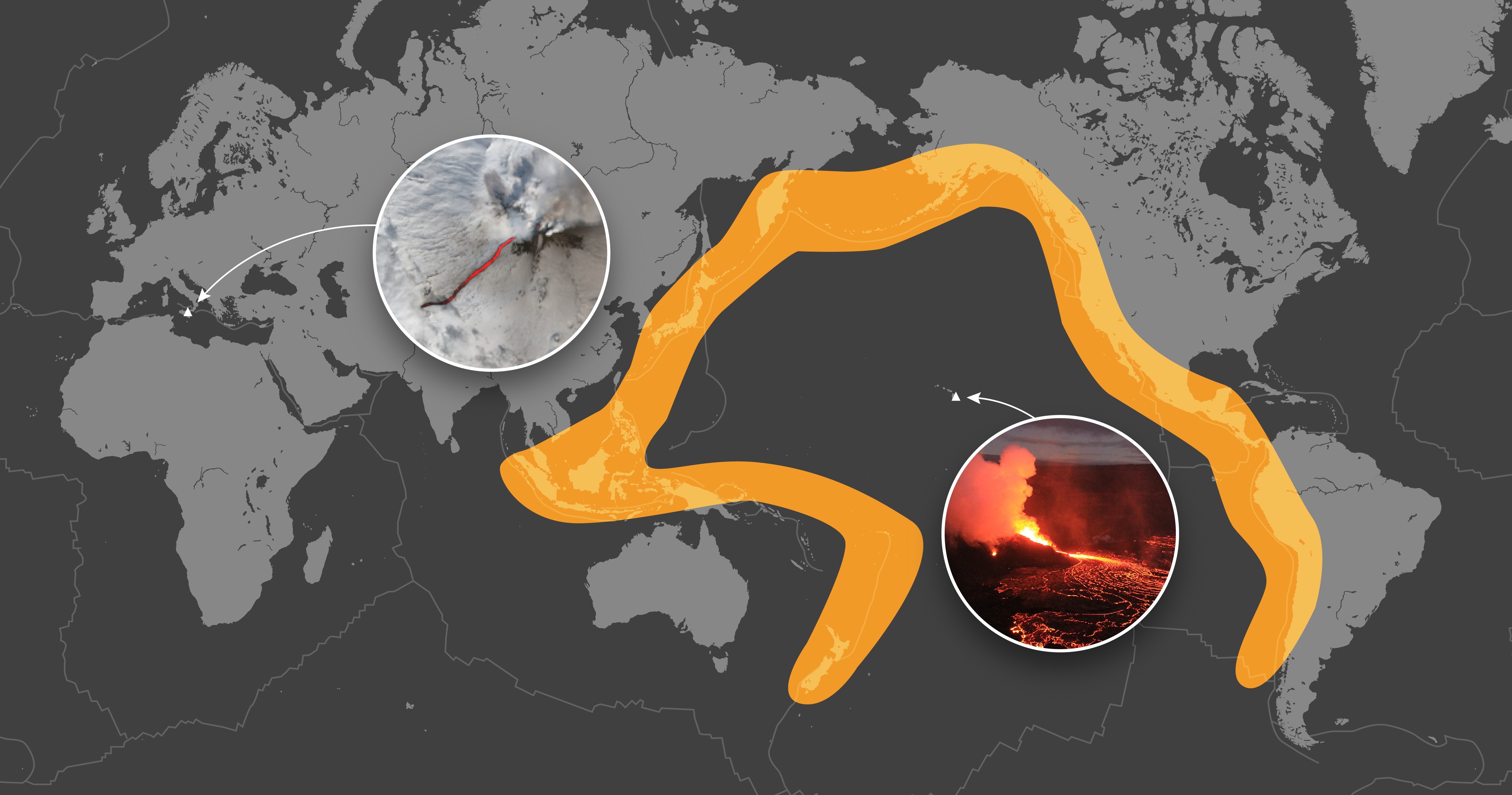 Volcanoes, Ring of Fire, volcanic eruptions, Axial Seamount, Kilauea, Mount Etna, earthquakes, plate tectonics, natural disasters, Hawaii, Oregon, Japan, 2025, NOAA, USGS, University of Canterbury, AI prediction, volcanic activity
