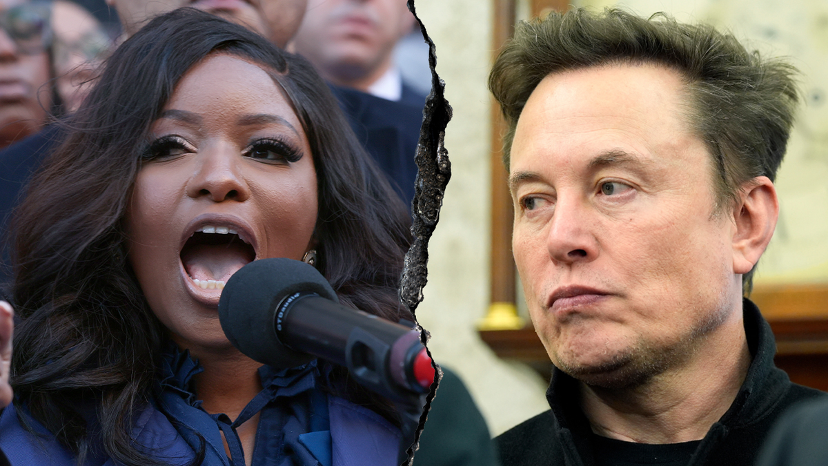 Jasmine Crockett, Elon Musk, DOGE, Department of Government Efficiency, government waste, government spending, social media, controversy, Democrats, Republicans, political opposition, Joe Gallina, Johnny MAGA, Benny Johnson, Tim Young, Kathleen Anderson, Paul Bedard, Josh Green, Harvard CAPS-Harris poll, public opinion, political figures, news, politics, Congress
