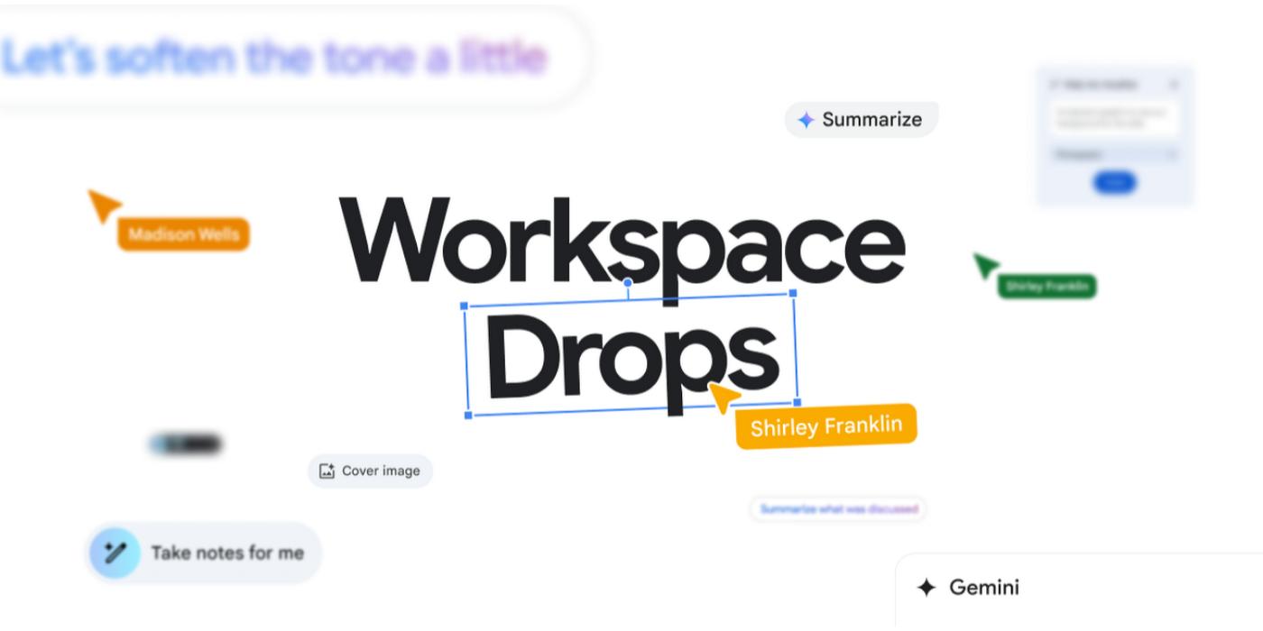 Google Workspace, Feature Drops, Gemini, Google Sheets, Python, Data Analysis, Research, NotebookLM, NotebookLM Plus, Google Drive, Video Transcripts, Spreadsheet Performance, Productivity, Google AI, AI in Workspace, Data Insights, AI Code Generation
