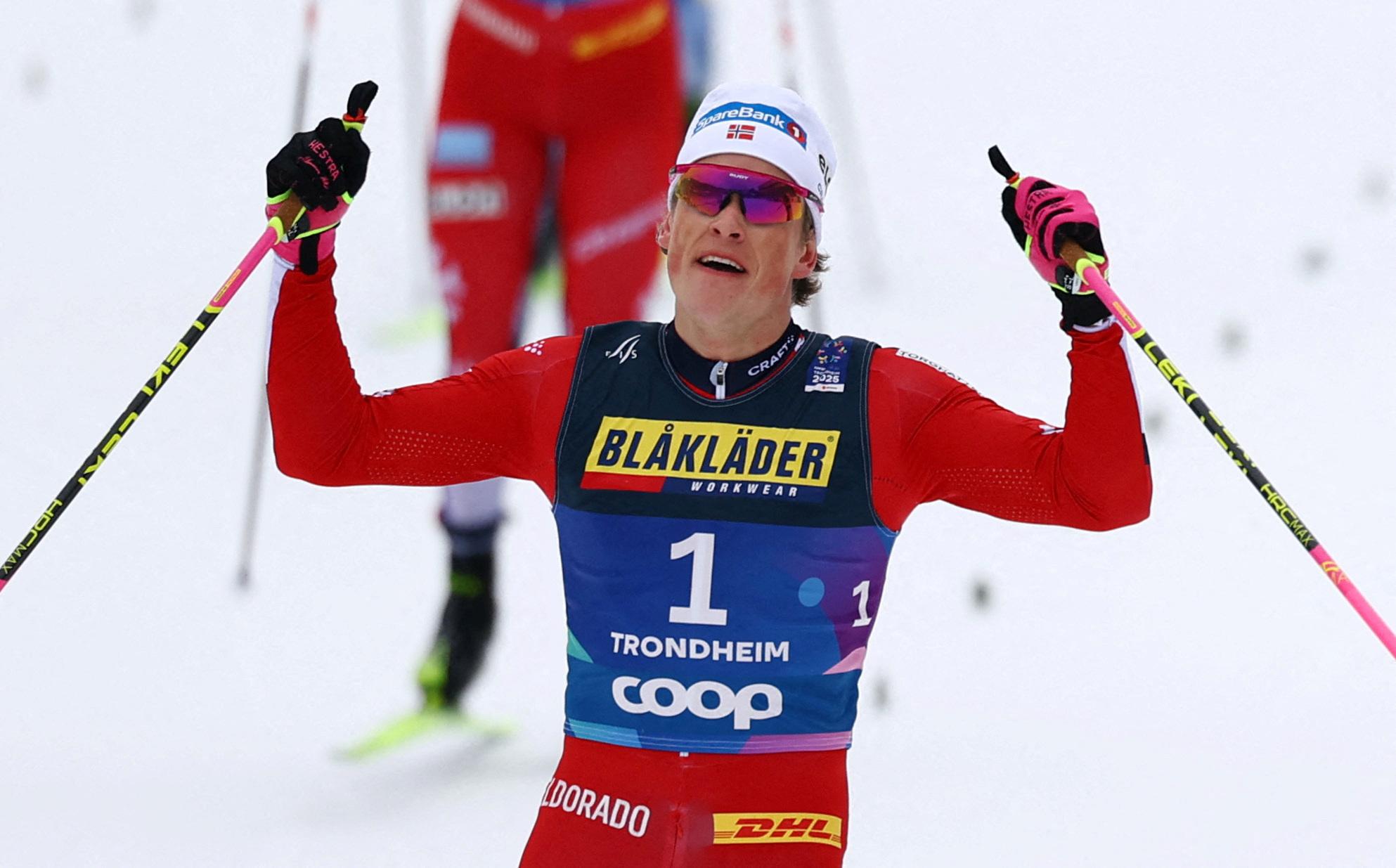 Johannes Klaebo, Jarl Magnus Riiber, Skiathlon, Nordic Combined, World Championships, Trondheim, Norway, Skiing, Sports, Petter Northug, Sprint, Team Sprint, Relay, Compact Race, Jumping, Nordic Skiing, Ski Jumping, Winter Sports, Medals
