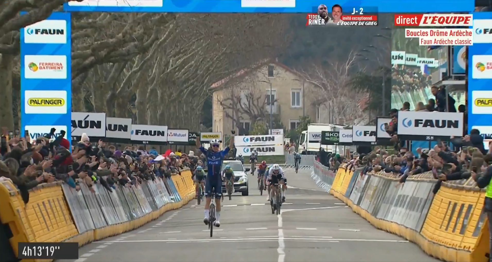 Romain Grégoire, Faun Ardèche Classic, cycling, French cycling, race error, wrong turn, victory, cycling news, sports
