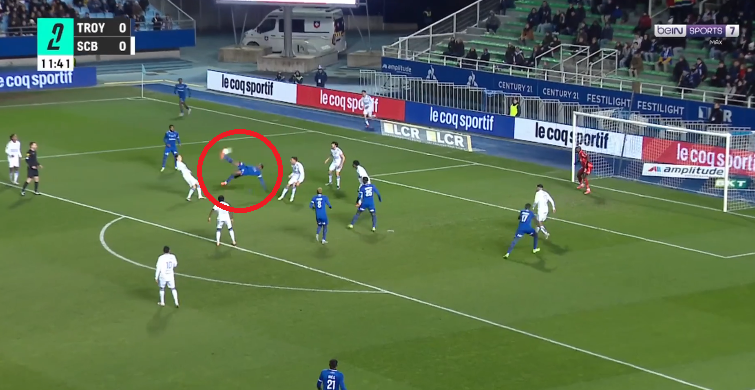 Rafiki Saïd, ESTAC Troyes, SC Bastia, Ligue 2, Goal of the Season, Acrobatic Goal, Bicycle Kick, Ismaël Boura, Johny Placide, Football Highlights
