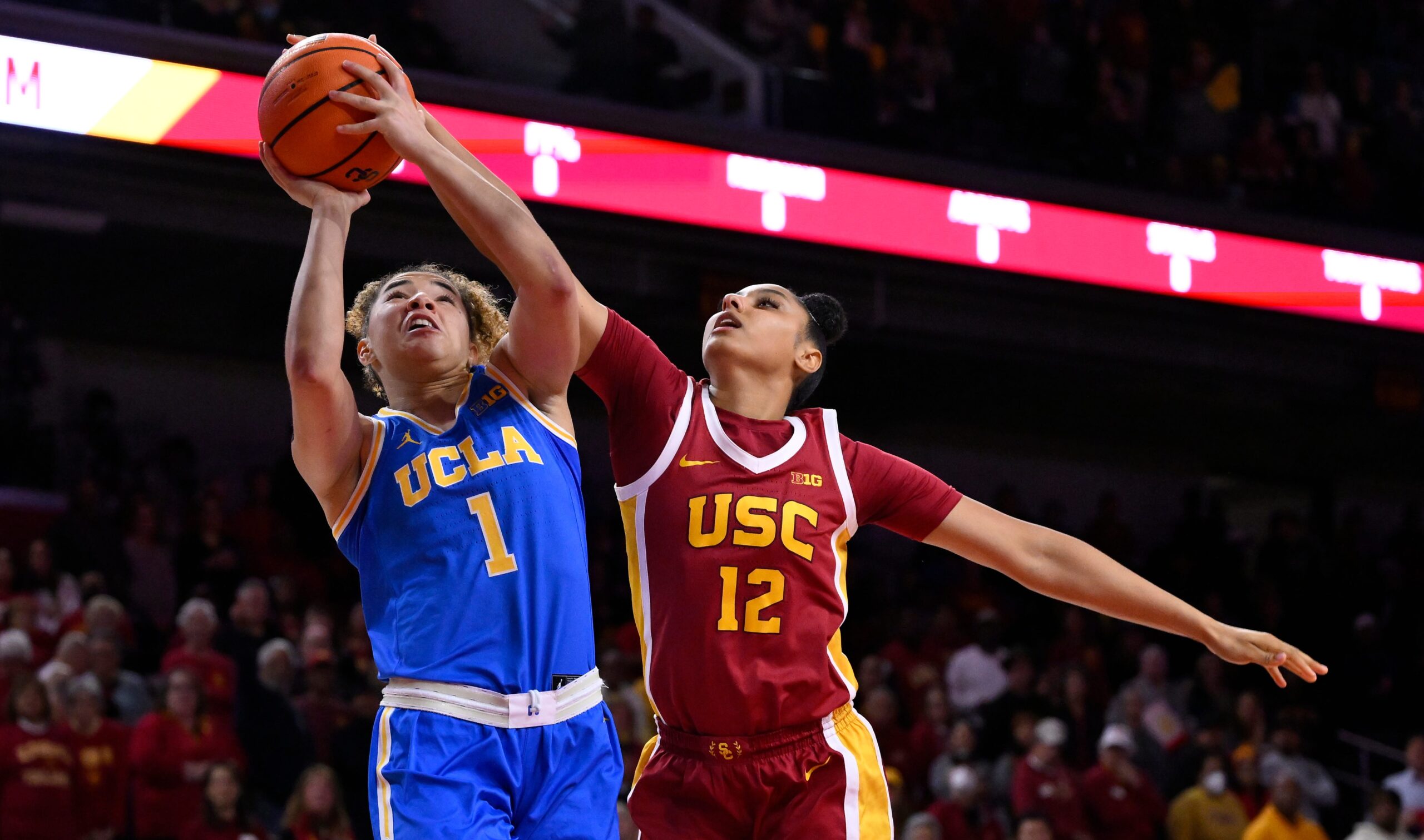 womens college basketball, UCLA, USC, JuJu Watkins, Lauren Betts, Big Ten, Big Ten Womens Tournament, Pauley Pavilion, NCAA Womens Tournament, March Madness, streaming, TV schedule, game preview, prediction, rivalry, Los Angeles, Fox, Fubo, Galen Center
