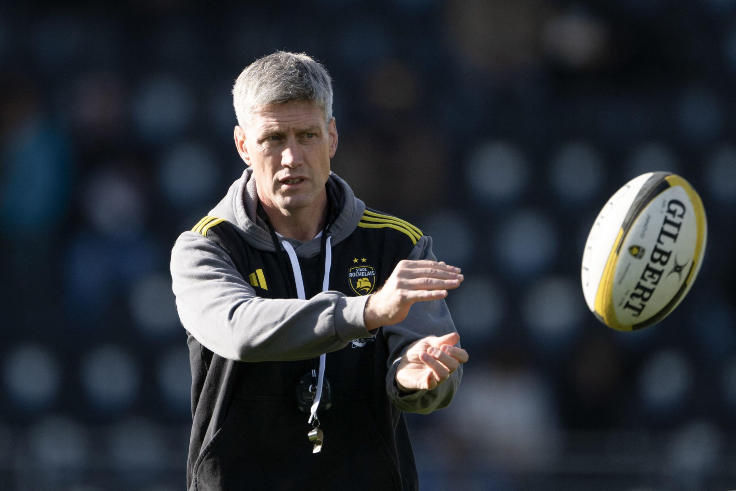 Ronan O'Gara, La Rochelle, Stade Francais, rugby, Top 14, Will Skelton, Romain Briatte, red card, clean out, ruck, Neymar, aggression, intelligence, discipline, coaching, post-match interview, controversy, foul play, officiating, sports news
