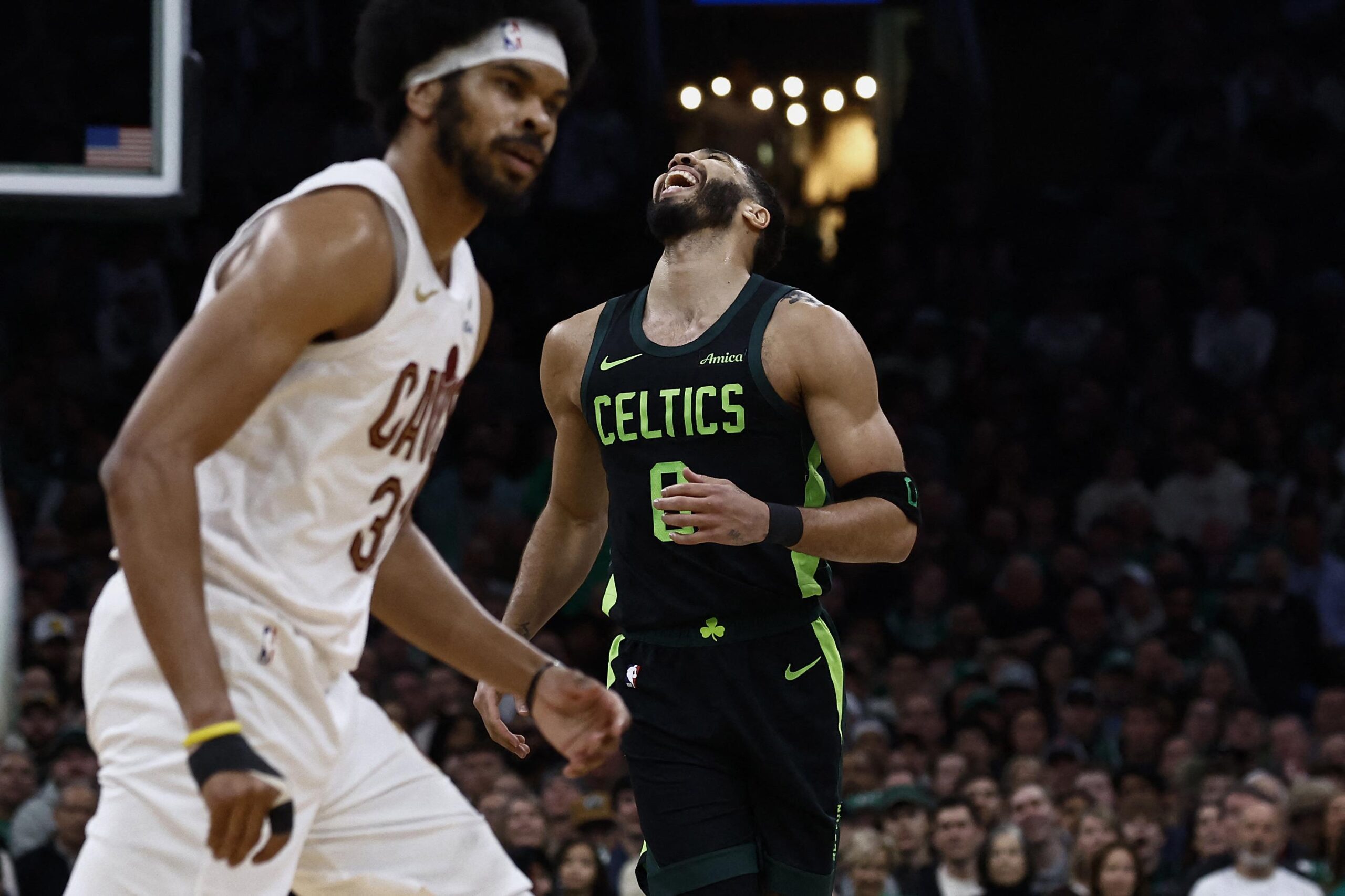 NBA, basketball, Cleveland Cavaliers, Boston Celtics, Denver Nuggets, Detroit Pistons, New York Knicks, Memphis Grizzlies, Los Angeles Lakers, Los Angeles Clippers, Oklahoma City Thunder, Atlanta Hawks, Donovan Mitchell, Jayson Tatum, Nikola Jokic, Jamal Murray, OG Anunoby, LeBron James, Shai Gilgeous-Alexander, game recap, highlights, standings, playoffs, Eastern Conference, Western Conference
