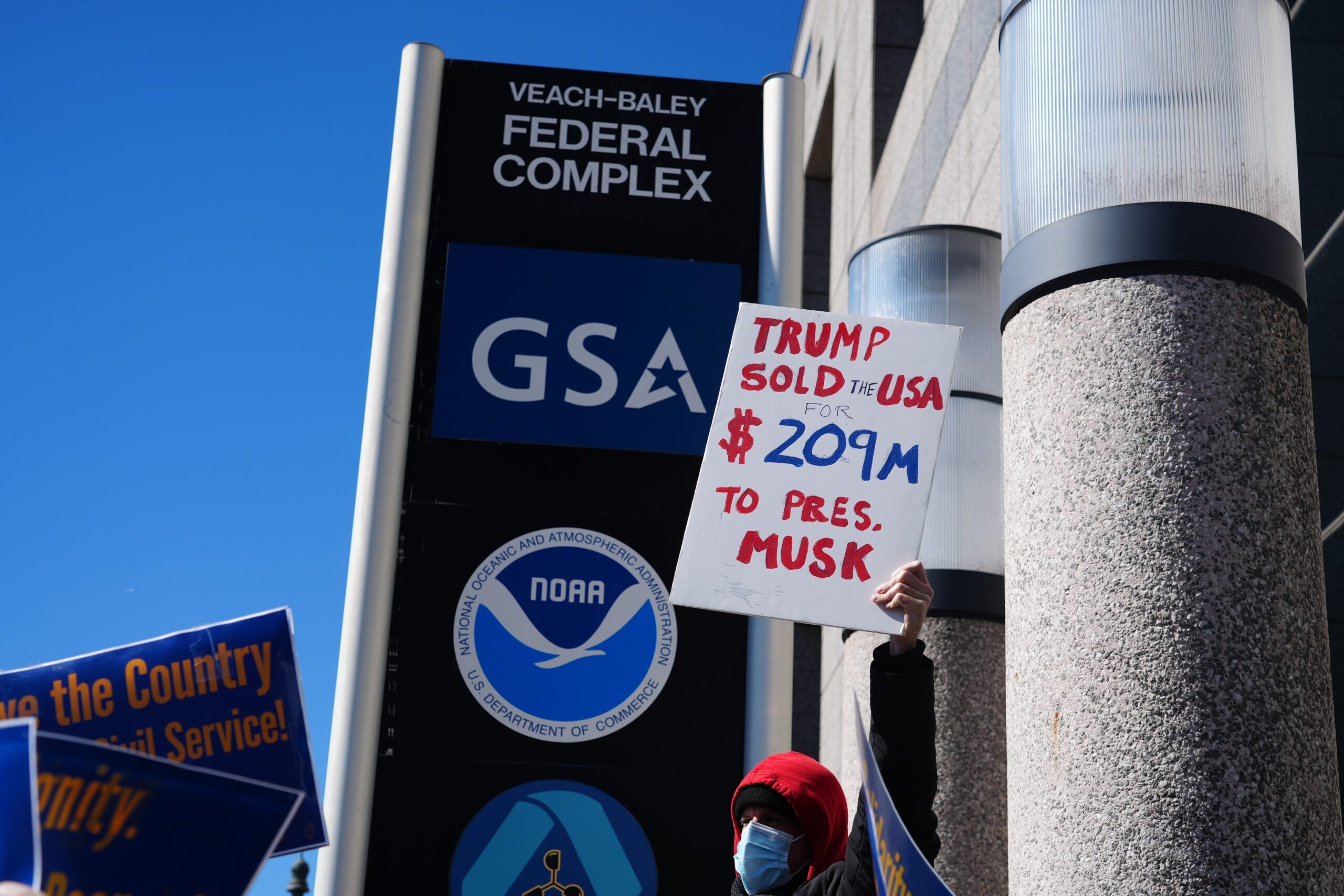 federal employee firings, Donald Trump, Elon Musk, Department Of Government Efficiency, Schedule F, United States Agency for International Development, Consumer Financial Protection Bureau, Department of Education, probationary employees, layoffs, National Park Service, U.S. Department of Agriculture, Veterans Affairs, Internal Revenue Service, National Institutes of Health, executive order, federal civilian employees, buyout offer, U.S. Office of Personnel Management, unions, lawsuit, administrative leave, loyalty tests, U.S. District Judge George O’Toole, American Federation of Government Employees, OPM Acting Director Charles Ezell, Hampton Dellinger, Office of the Special Counsel, Merit Systems Protection Board, Cathy Harris, Federal Labor Relations Authority, Susan Grundmann, Colleen Kiko, reduction in force, Judge William Alsup, mass firing, federal workforce, government reorganization
