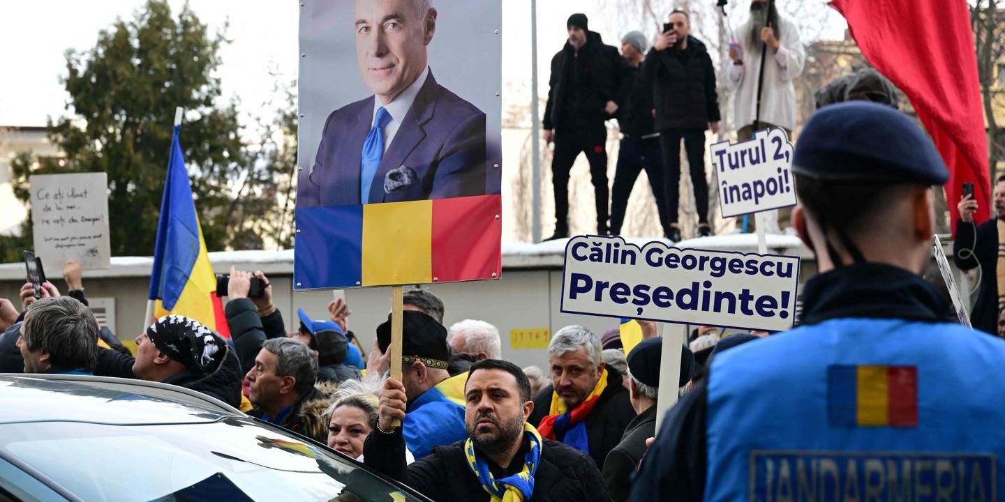 Romania, Bucharest, Calin Georgescu, far-right, election, protest, Russia, prorusse, corruption, government, annulment, investigation, TikTok, European Union, Marcel Ciolacu, Horatiu Potra, social-démocrate
